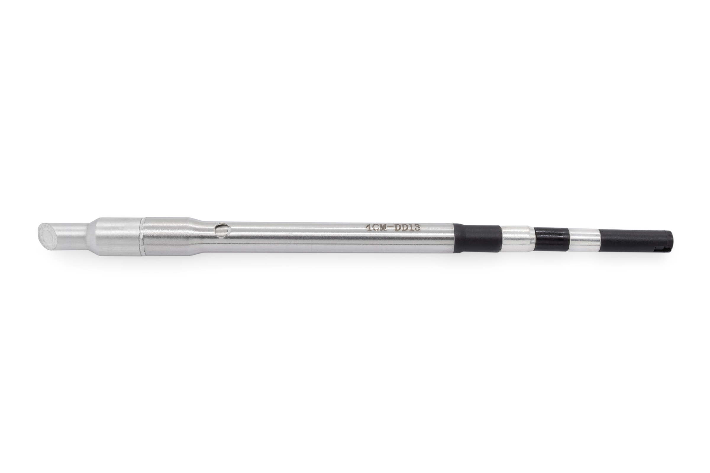 Kartuschenlötspitze für TS8, gerade, angeschrägt mit Hohlkehle 45°, Ø 4 mm, Stirn Lot-benetzt - Quick TSS08-4CM