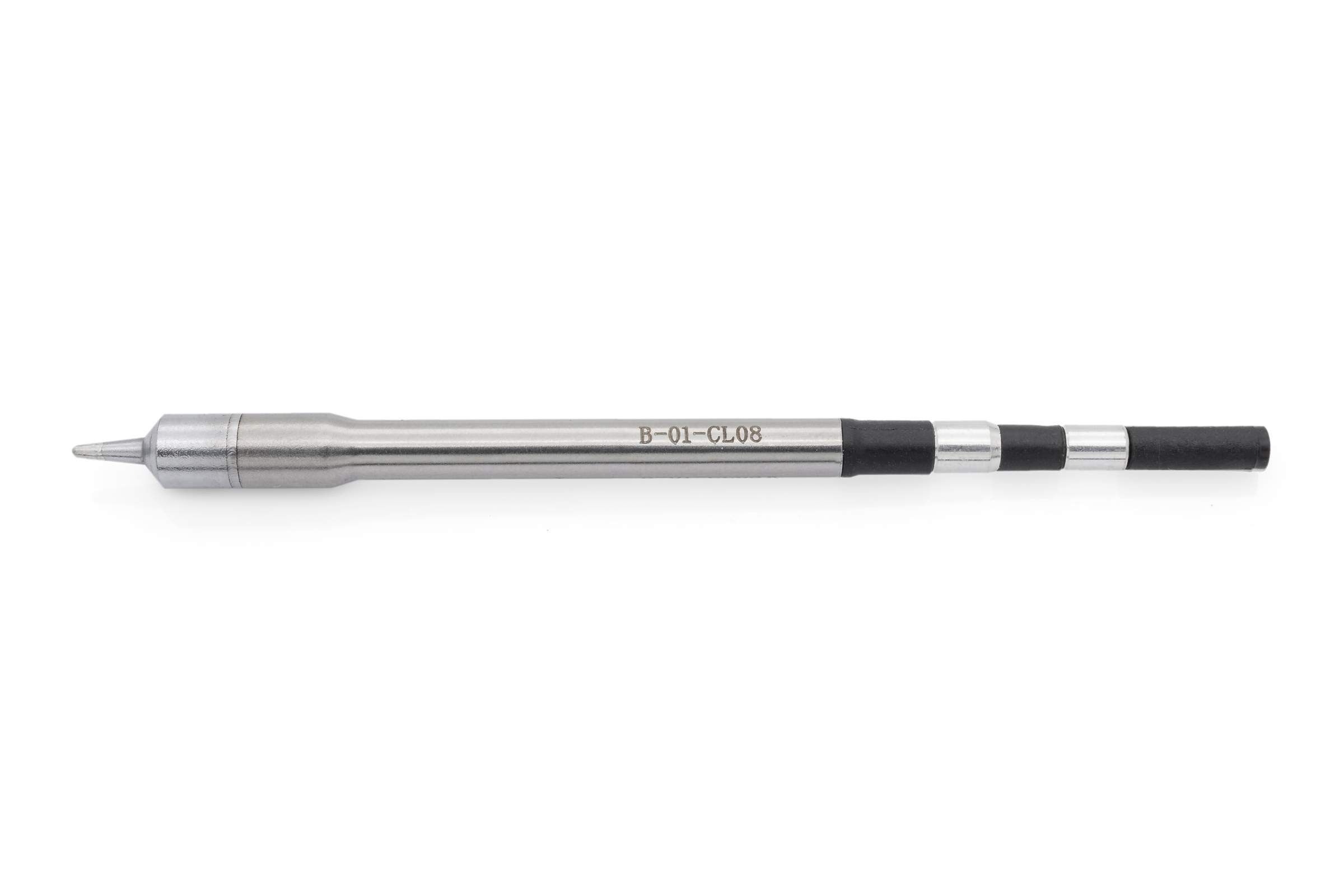 Kartuschenlötspitze für TS8, gerade, schlank, bleistiftspitz Ø 1,0 mm rund, 2 mm Lot-benetzt - Quick TSS08-B01