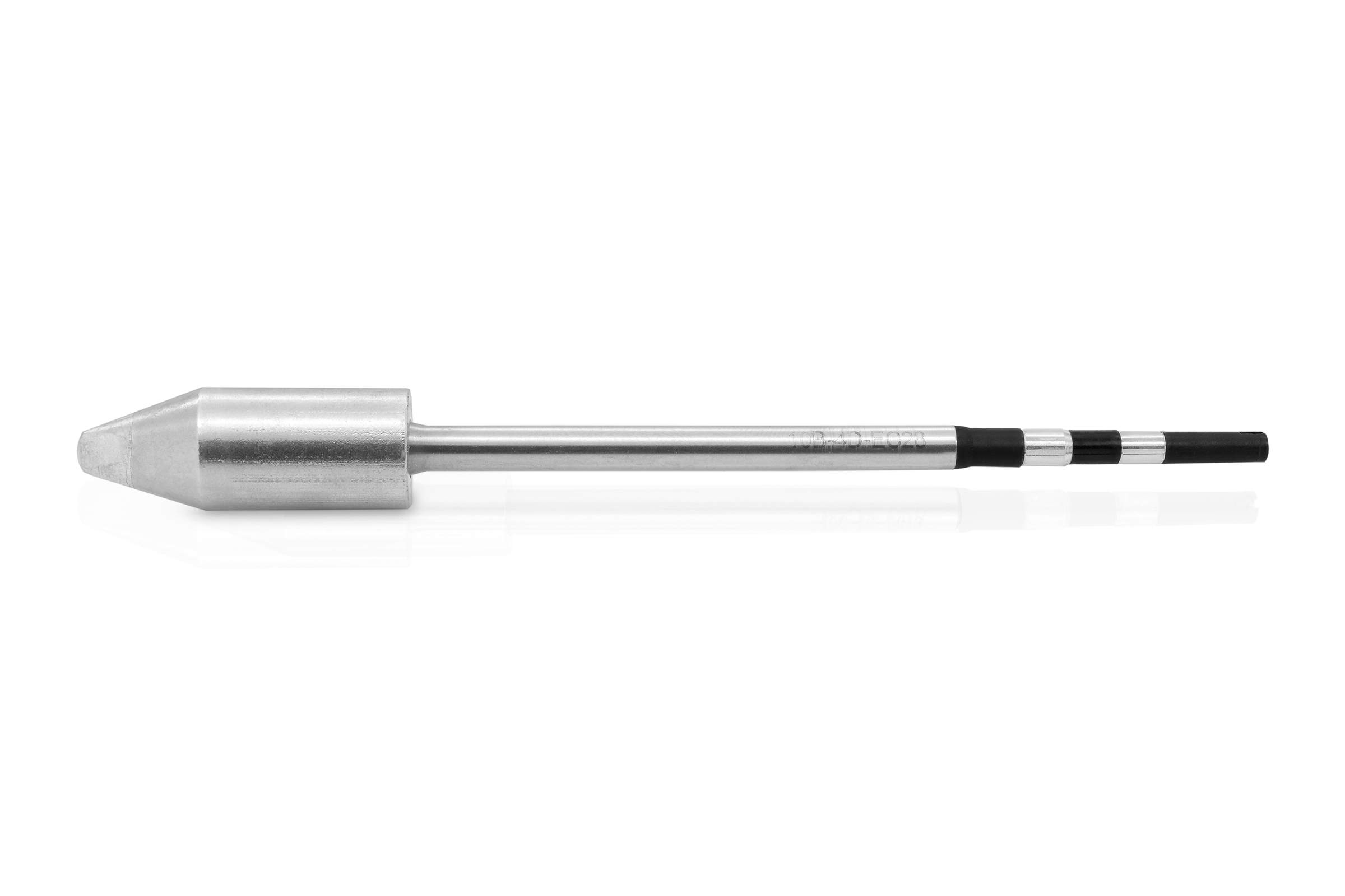Kartuschen-Lötspitze gerade meißelförmig, 4,0 mm breit | Meißelstärke 4,0 mm | 300W-Ausführung | für TS10 Lötstation | mit Kalibrier-Chip - Quick TSS10B-4D