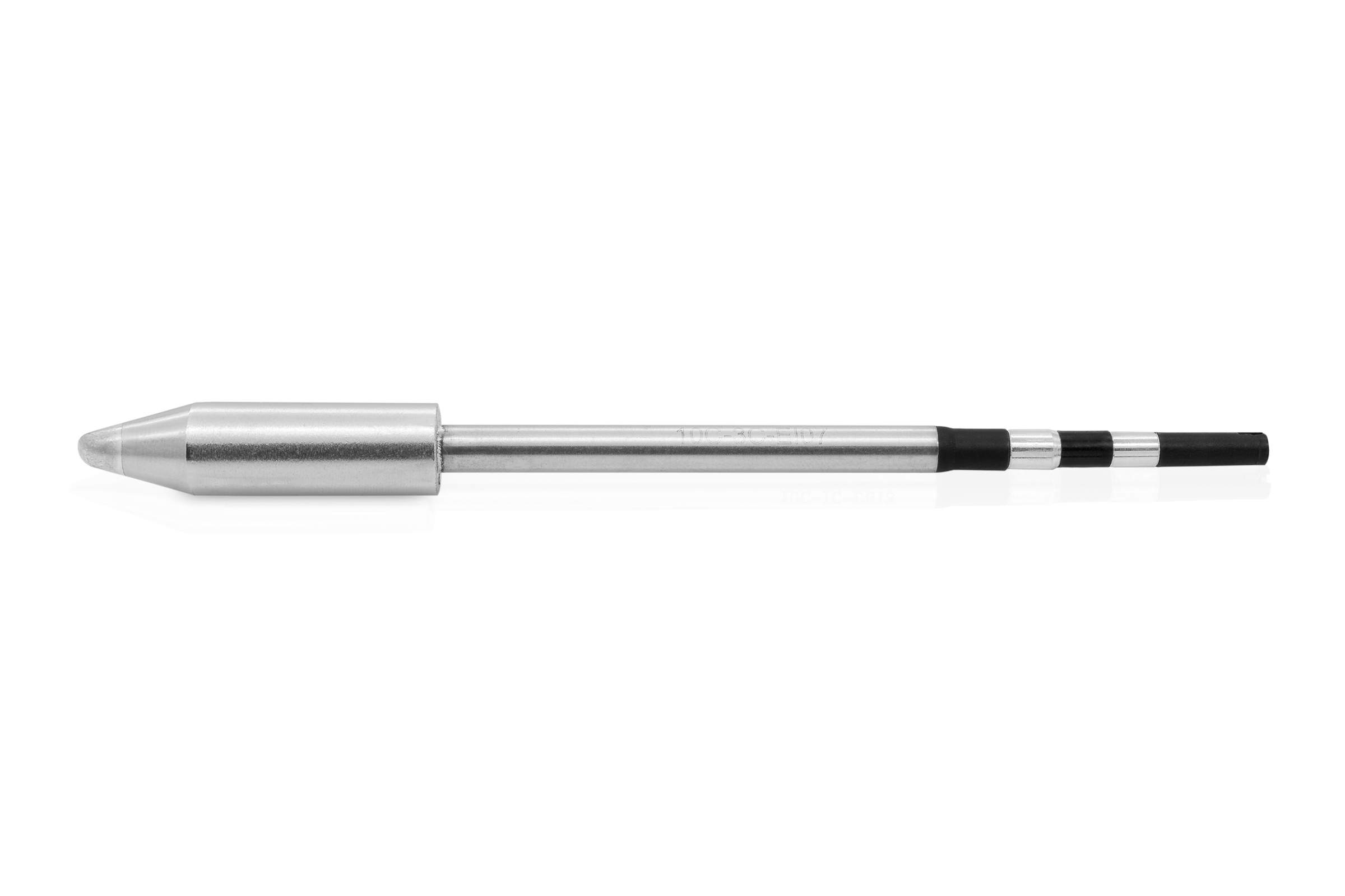 Kartuschen-Lötspitze gerade, ellipsenförmig 45° angeschrägt | Ø 3,0 mm | 200W-Ausführung | für TS10 Lötstation | mit Kalibrier-Chip - Quick TSS10C-3C