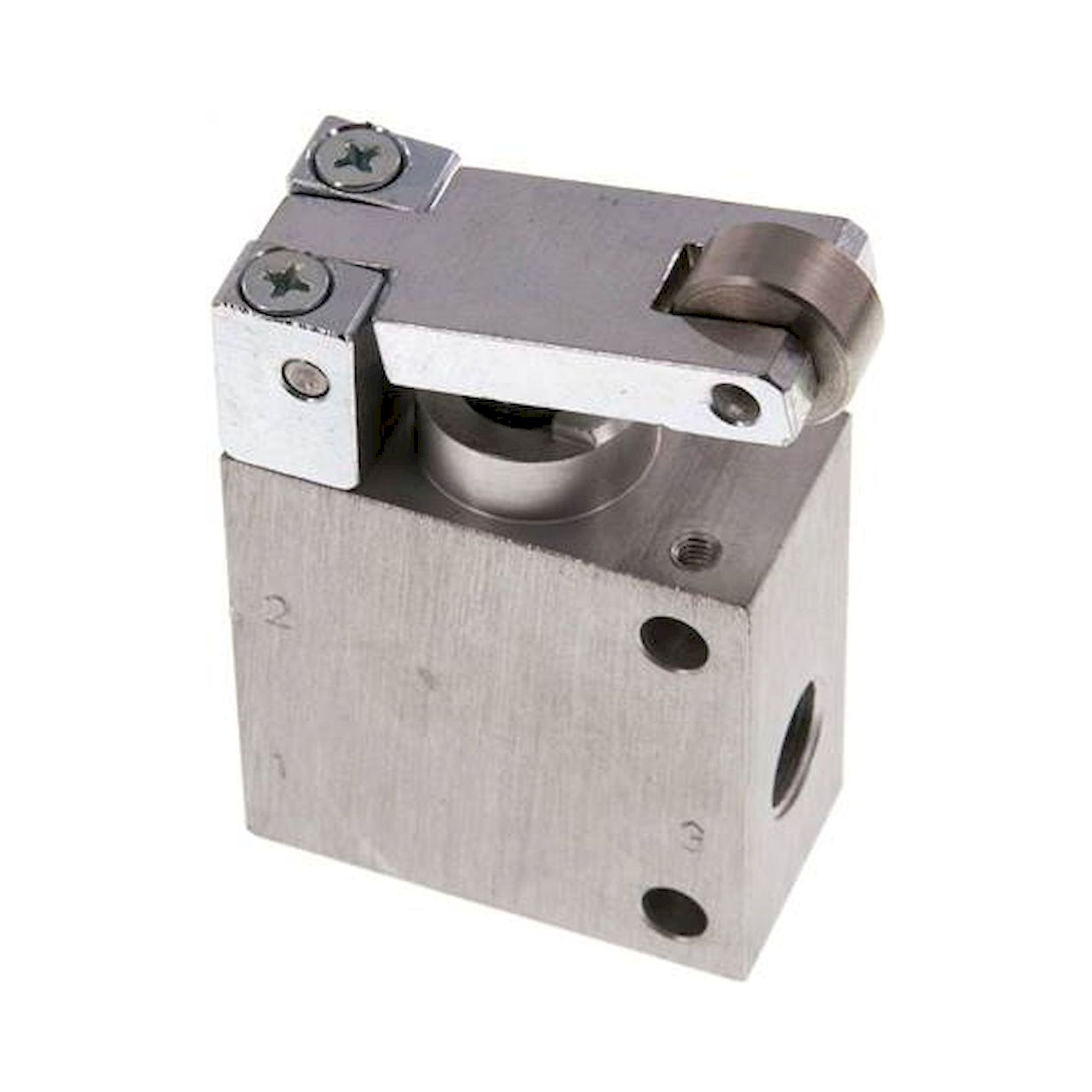 R 314. 3/2-Wege (NC/NO) Ventil mit Rollenhebel, G 1/4"