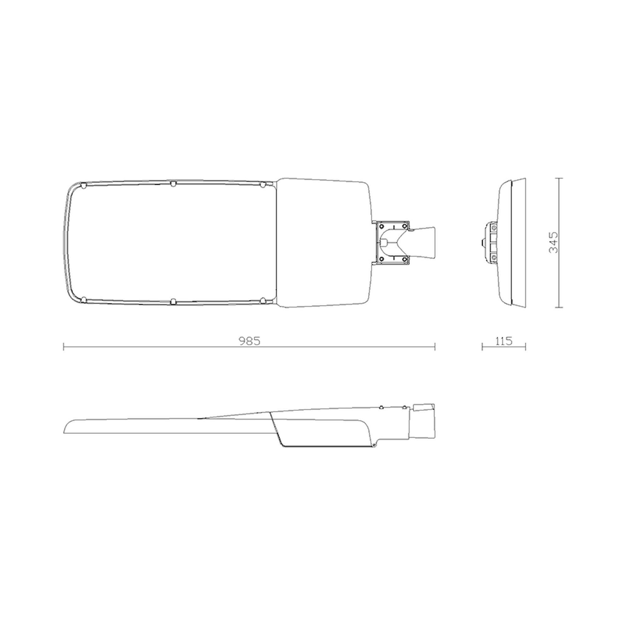 Glamox RACER outdoor luminaire, 25000 lm, 4000 K (Ra 70), DALI dimmable