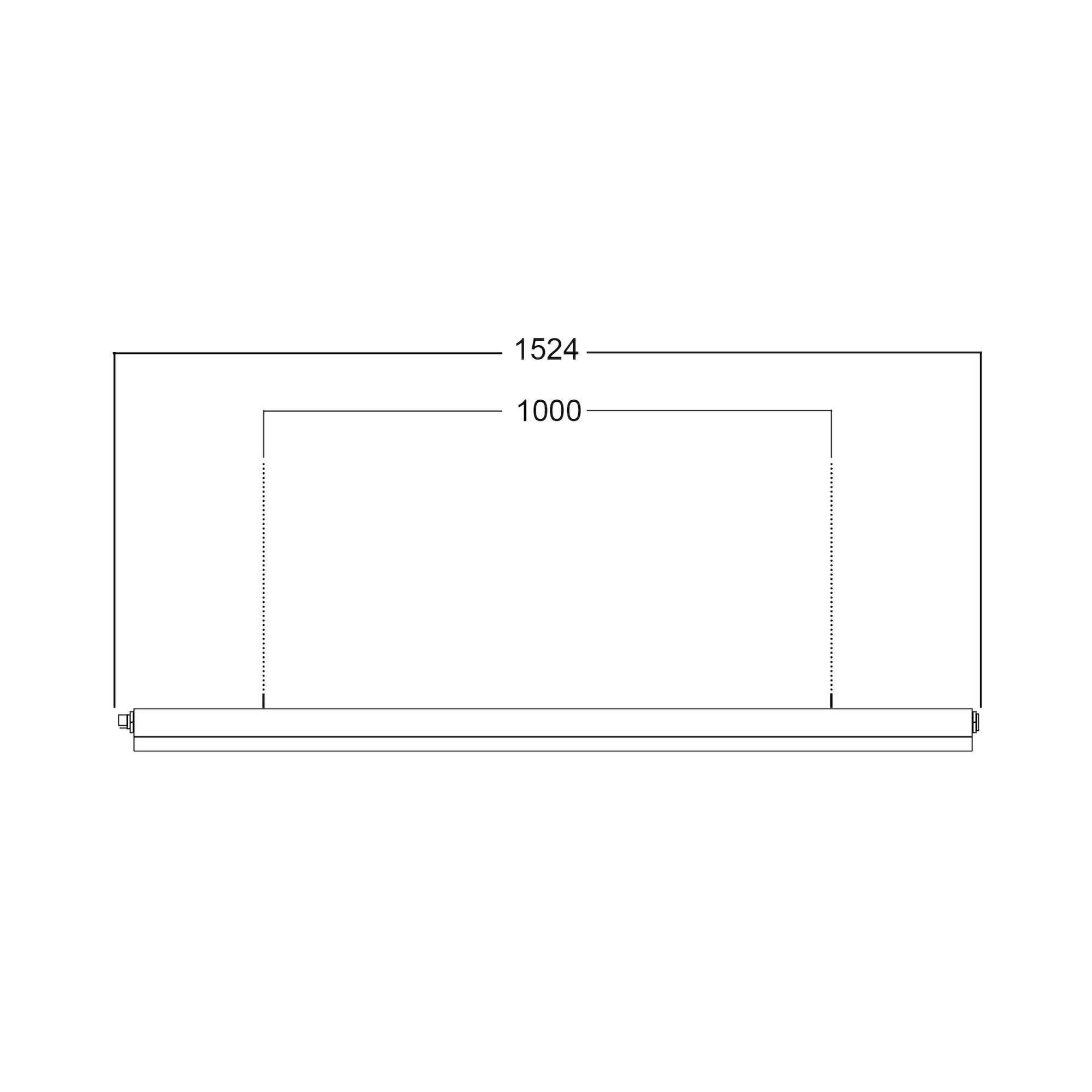 Glamox REDOX-1524 luminaire linéaire, 5840 lm, 4000 K, commutable