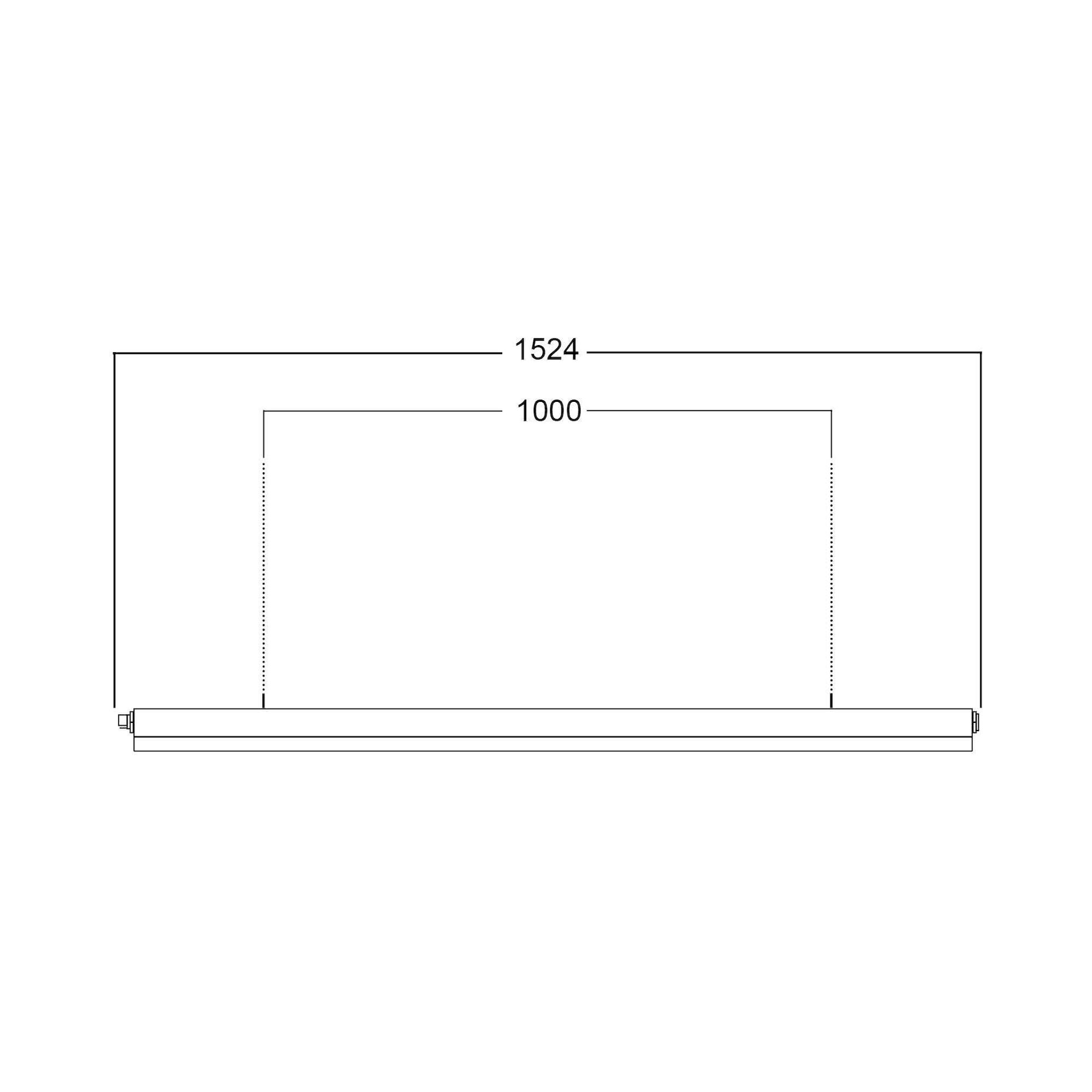 Glamox REDOX-1524 Lineare Leuchte, 4160 lm, 4000 K, schaltbar