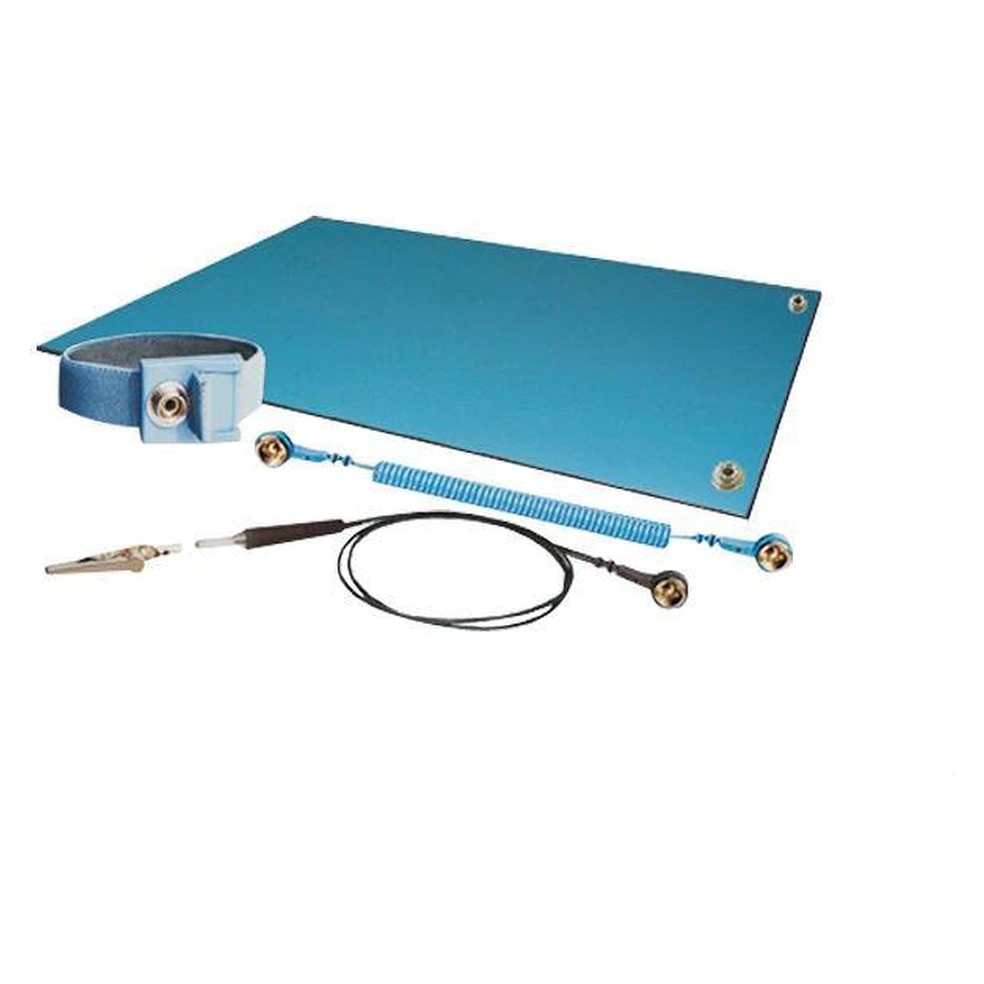 ESD-Tischmatte 1200 x 600 mm, blau - Reeco RE-MSMN2-0.6MB