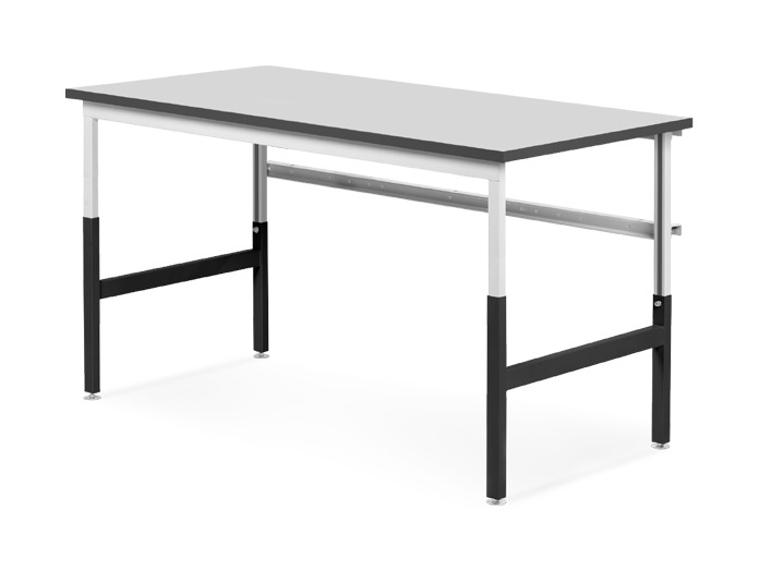 ESD-Tischgestell Classic, höhenverstellbar, 1200 x 900 mm - Reeco RF-002-12090-9003