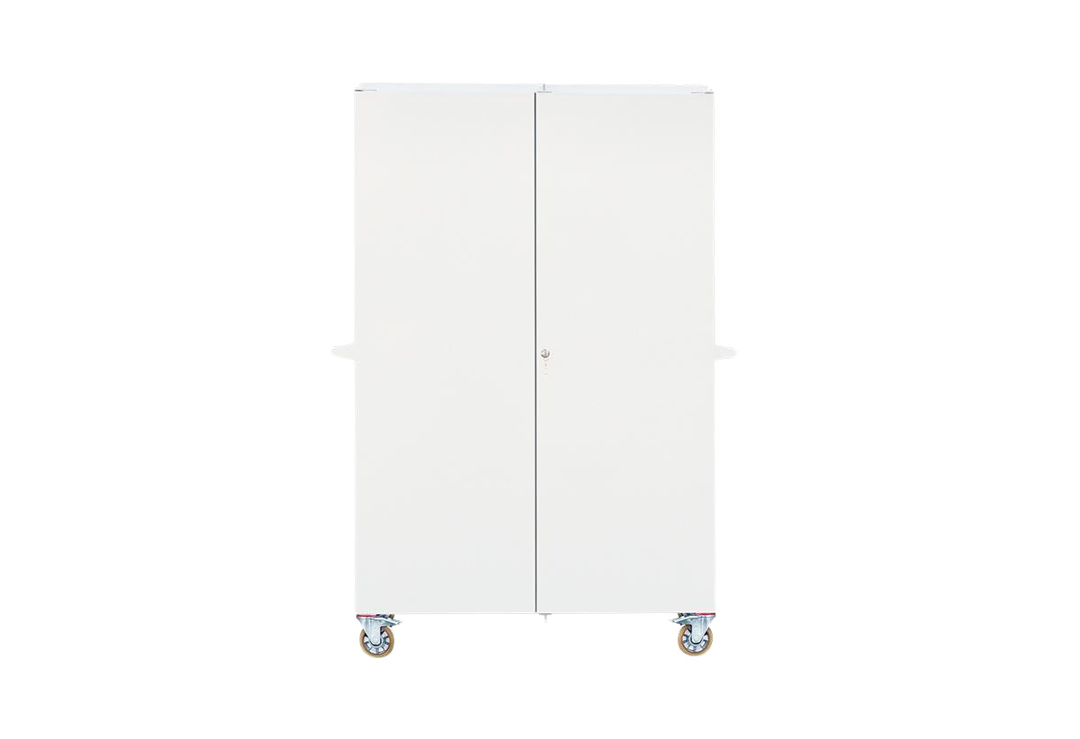 Mobiler ESD-Arbeitsplatz mit Schrank und Tastaturauszug, 750 x 750 mm - Reeco RF-028-750750-4-9003_1