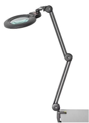 ESD-Lupenleuchte 3D mit Gelenkarm für Arbeitsplätze - Reeco RE-MAG-150-E