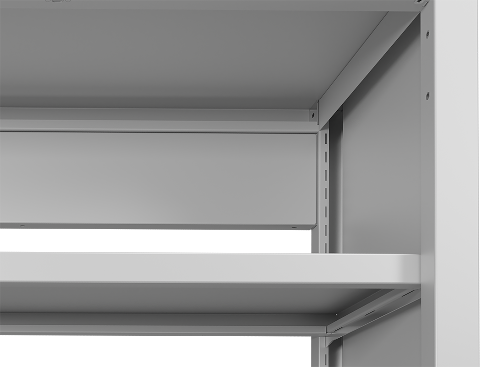 Fachbodenträger für ESD-Regal und Schrank, Tiefe 400 mm - Reeco RP-SP-400-006