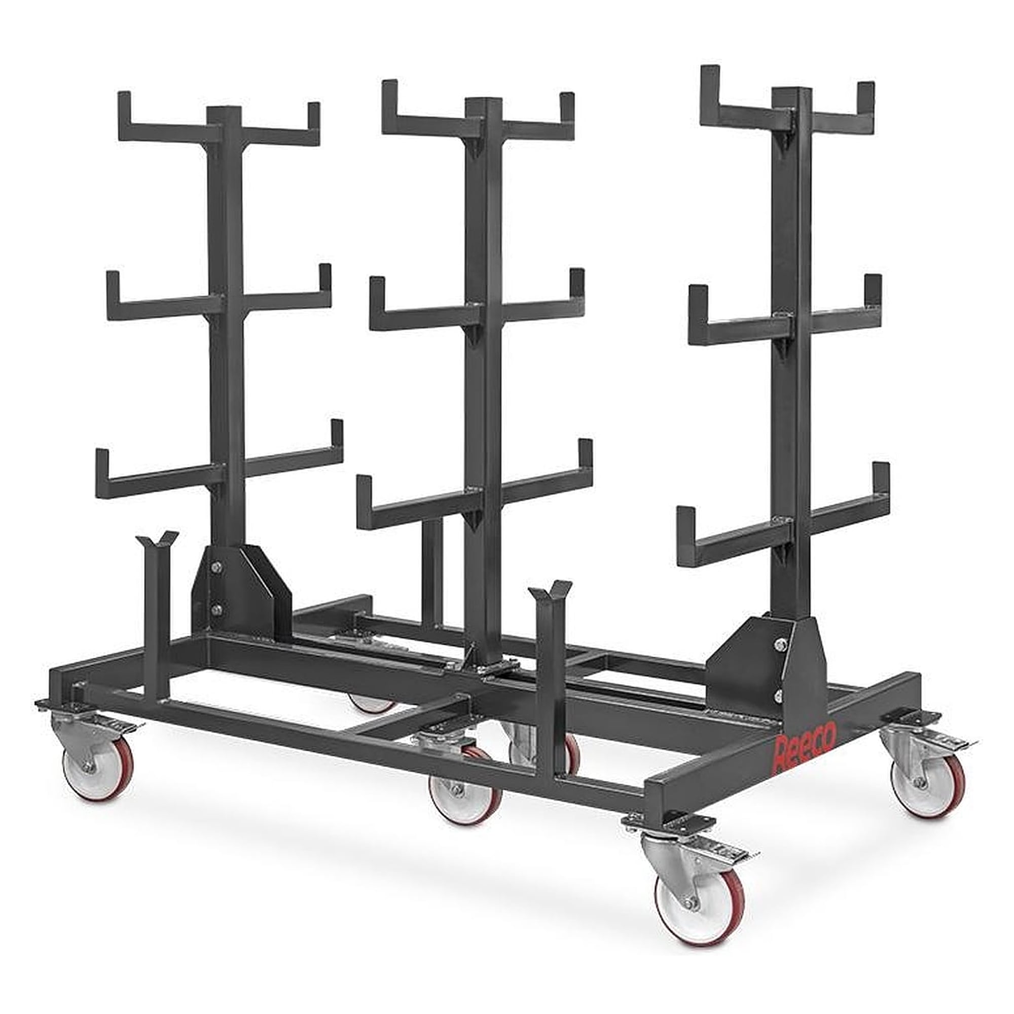 Fahrbares ESD-Regal für Rohre und Profile bis 3 m, Tragkraft 2000 kg - Reeco RF-028-154104144-7021