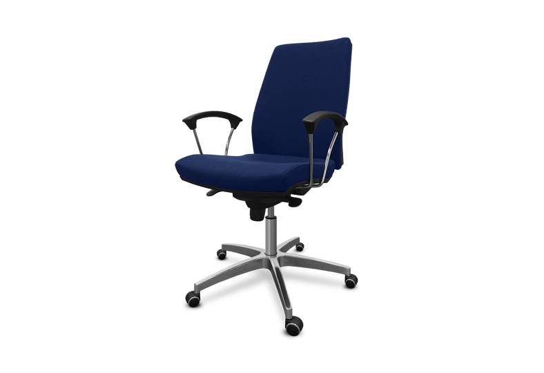 ESD-Arbeitsstuhl PREMIUM-S mit Armlehnen und Synchronmechanik - Reeco RE-PREMIUM-S
