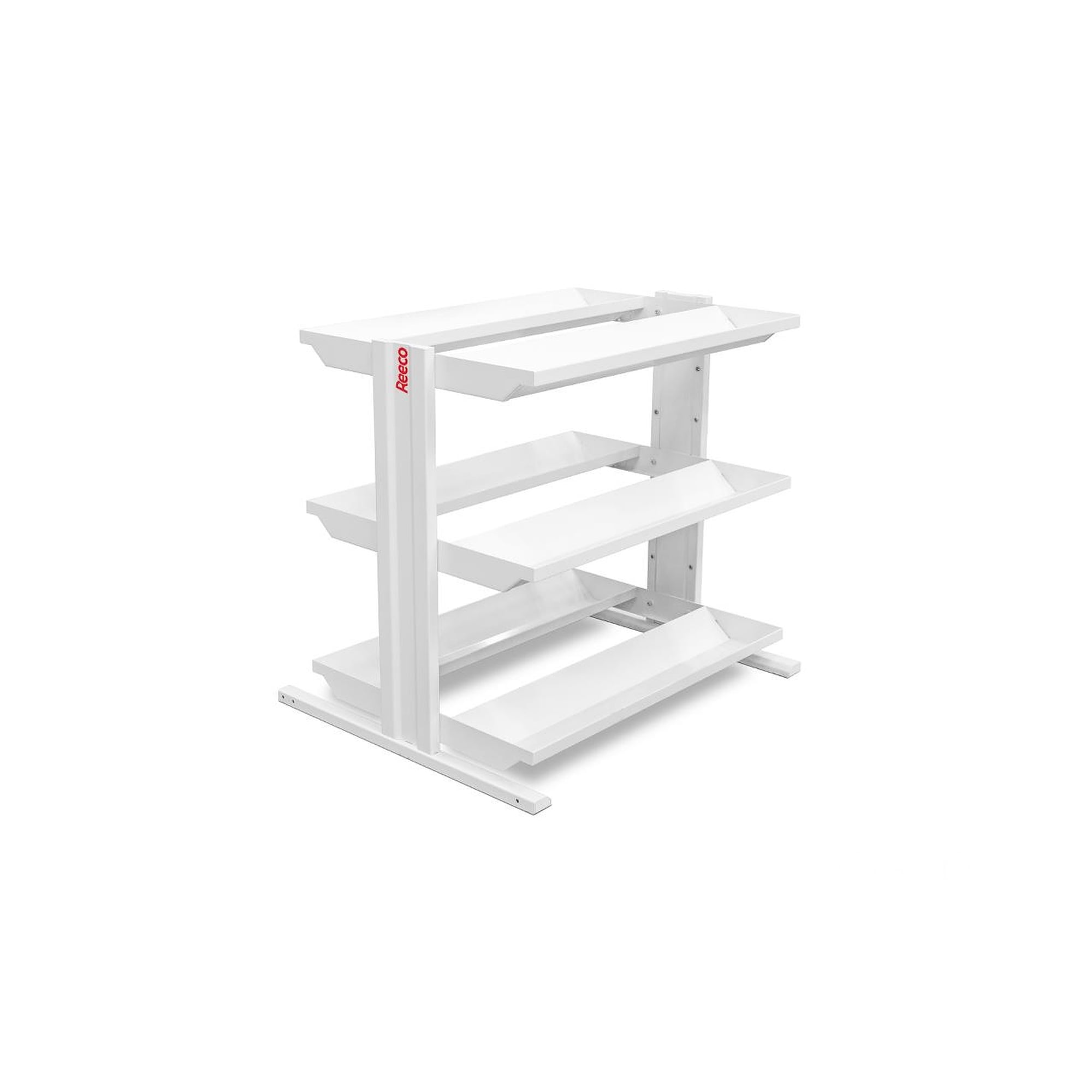 Fahrbares ESD-Regal für SMT-Spulen, 1050 x 960 mm, 3 Doppelböden - Reeco RF-020-9601050-330-3-9003
