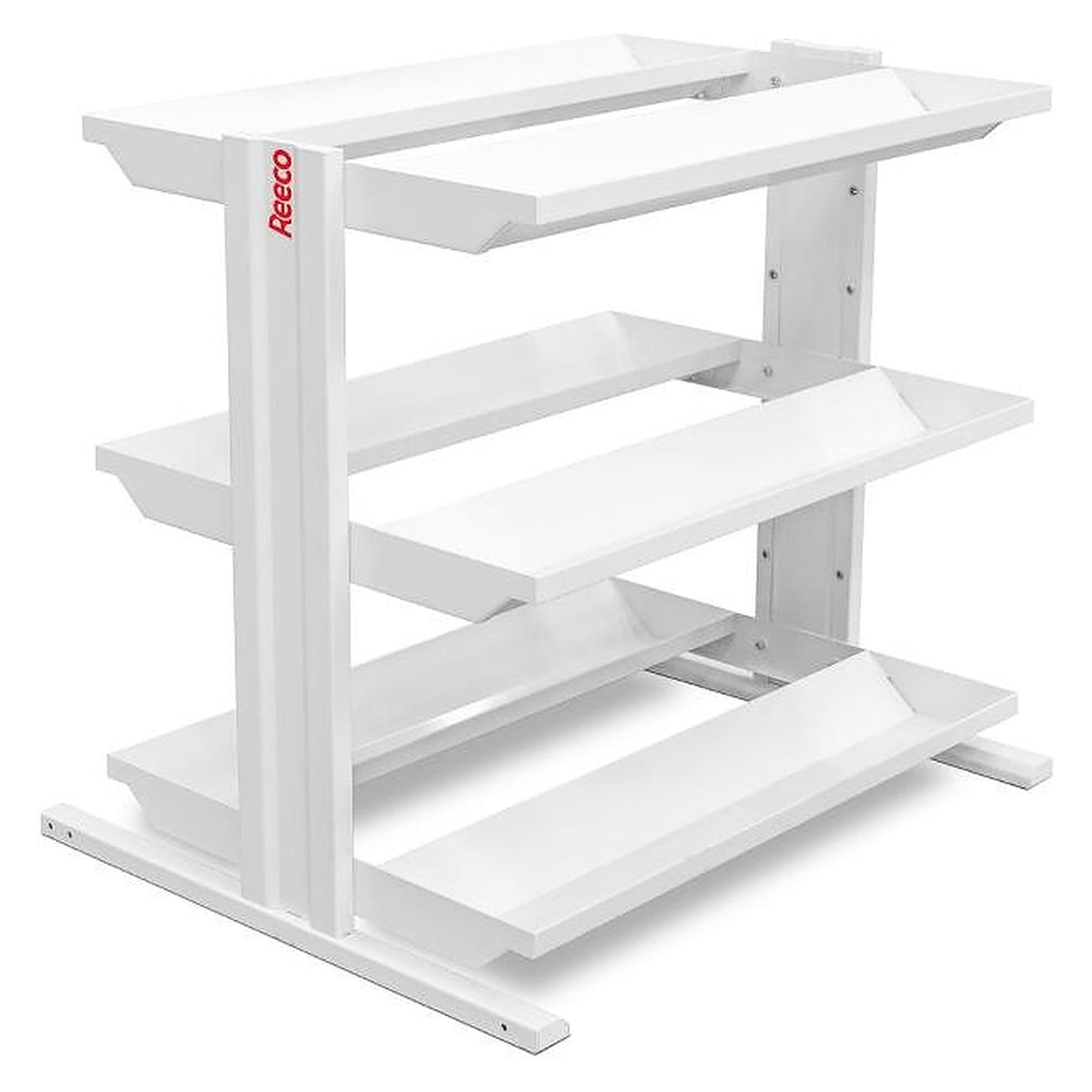 Fahrbares ESD-Regal für SMT-Spulen, 1050 x 960 mm, 3 Doppelböden - Reeco RF-020-9601050-330-3-9003