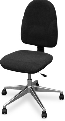 ESD-Arbeitsstuhl SOLO 10A mit Stoffbezug, Sitzhöhe 465 bis 550 mm - Reeco RE-SOLO10A