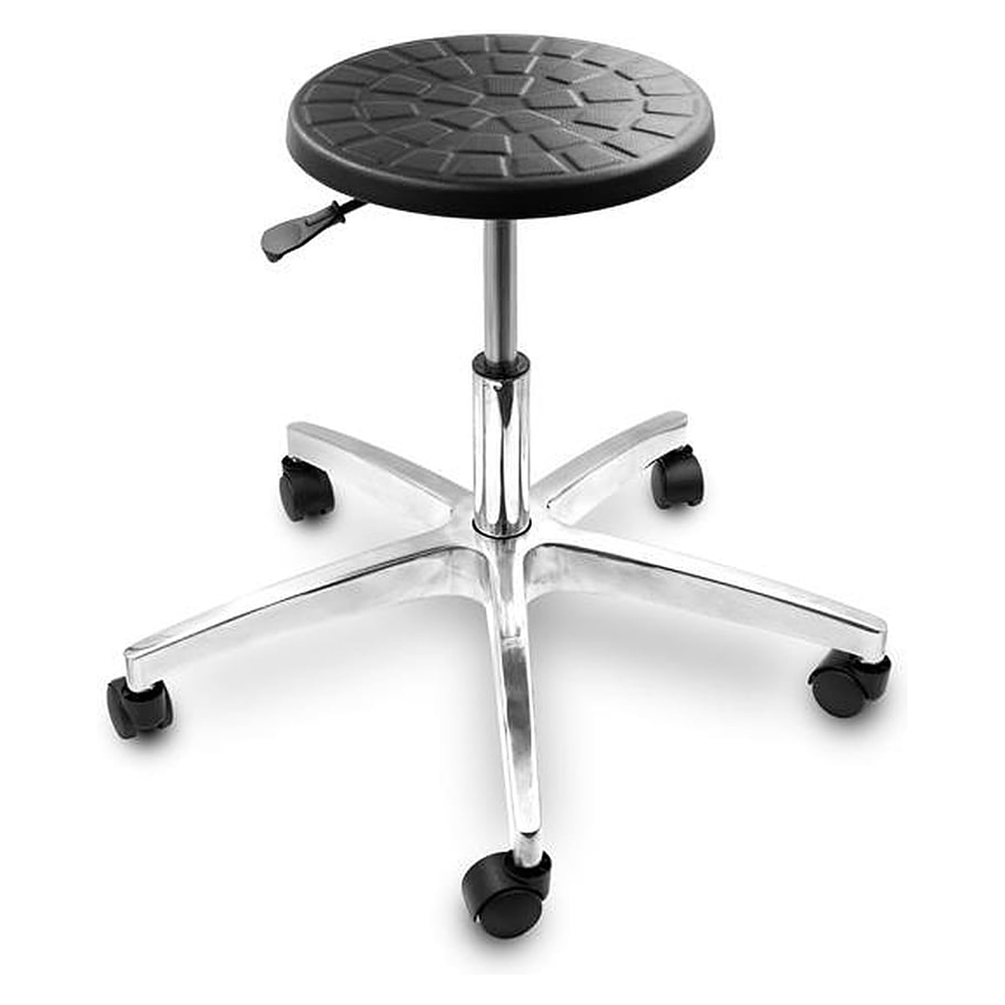 ESD-Arbeitshocker mit Rollen, Sitzdurchmesser 330 mm, Höhe 410 bis 540 mm - Reeco RE-HLP020A