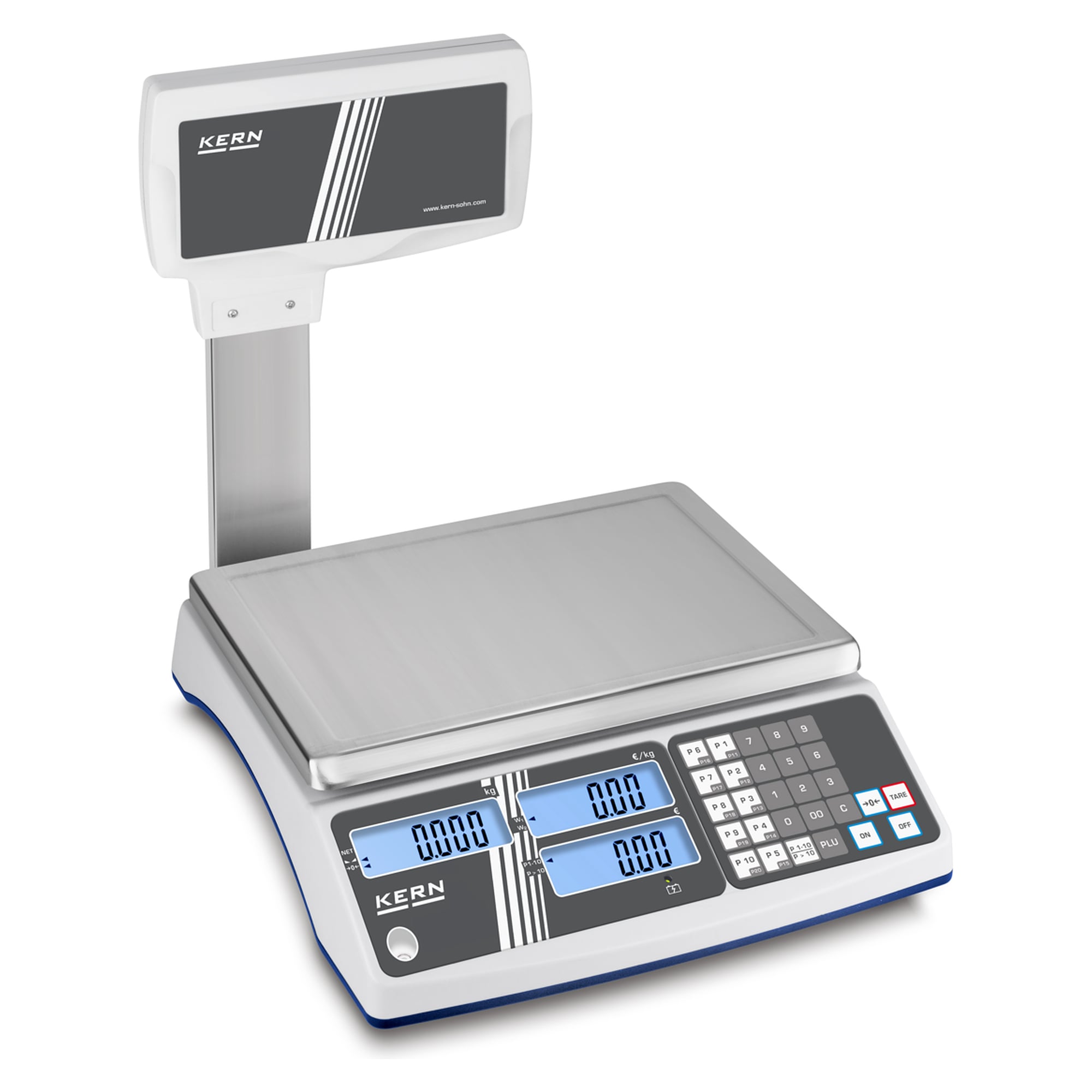 Preisrechnende Waage 6 kg / 15 kg Ablesbarkeit 0,002 kg / 0,005 kg - KERN RIB 10K-3HM