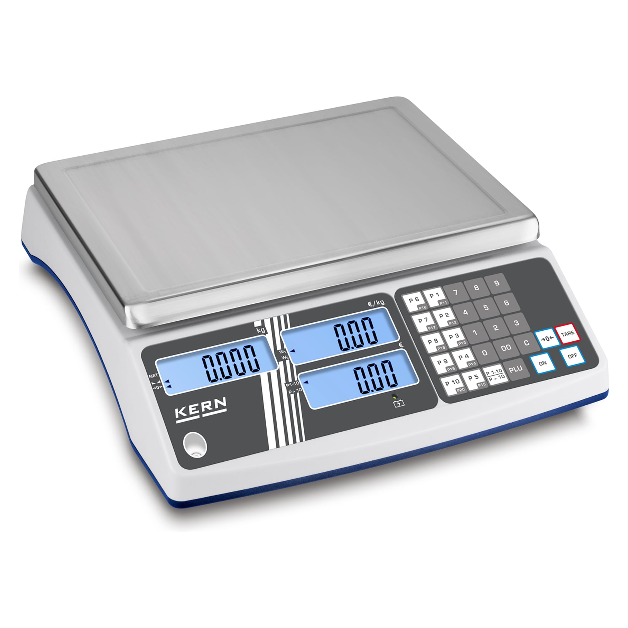 Price Computing Scale 3 kg / 6 kg Readability 0,001 kg / 0,002 kg - KERN RIB 6K-3M