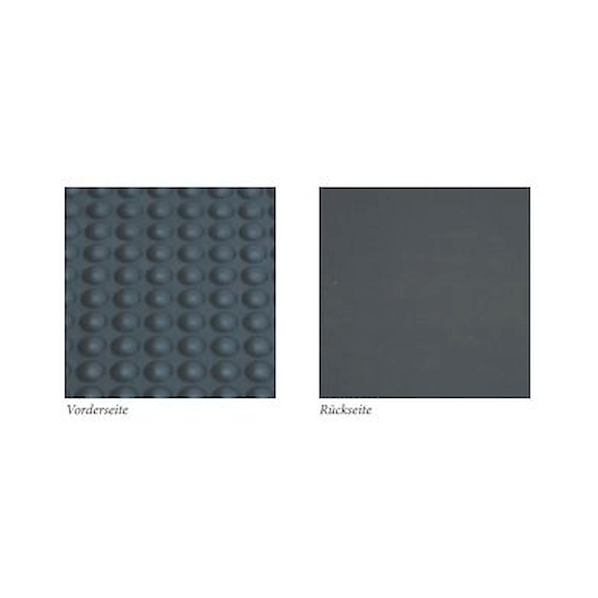 ESD-Bodenmatte aus PUR-Schaum, leitfähig, schwarz, Halbkugelprofil, 960 x 660 x 14 mm - Ergokomfort RN-ESD-B1