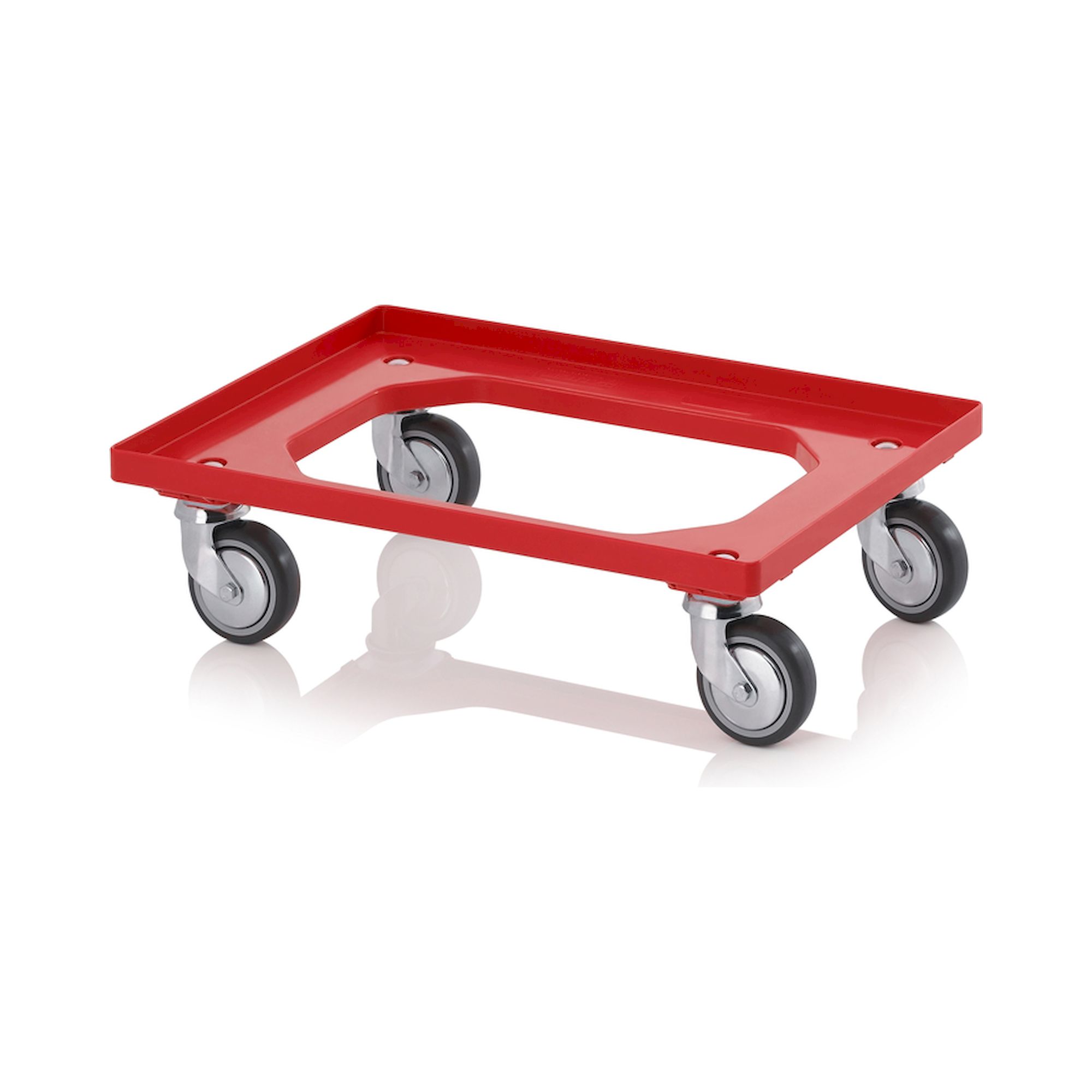 RO 64 GU FA-3020. Transportroller Kompakt mit Gummirädern, 61,6x41,6x17,2 cm