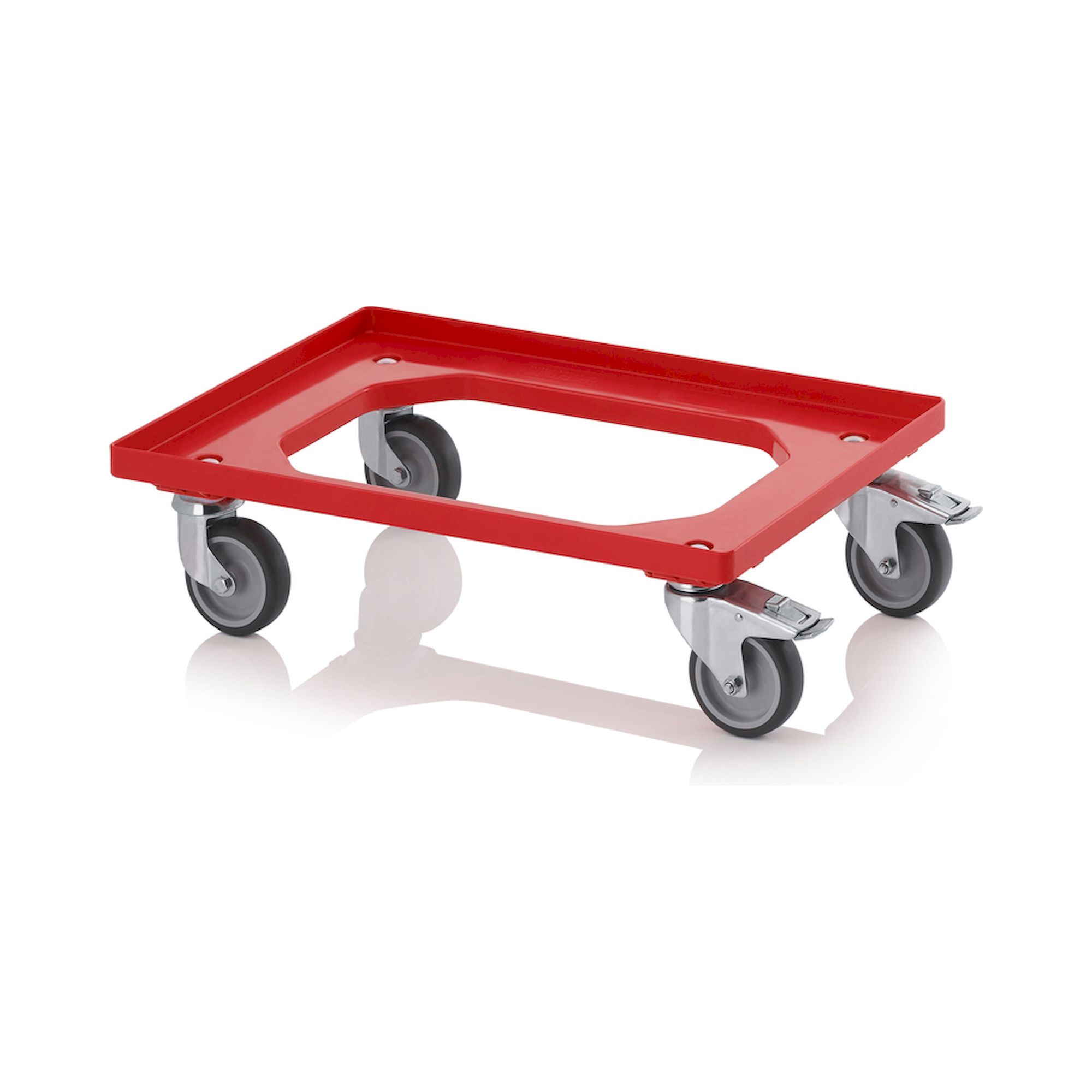 RO 64 GU FE-3020. Transportroller Kompakt mit Gummirädern, 61,6x41,6x17,2 cm