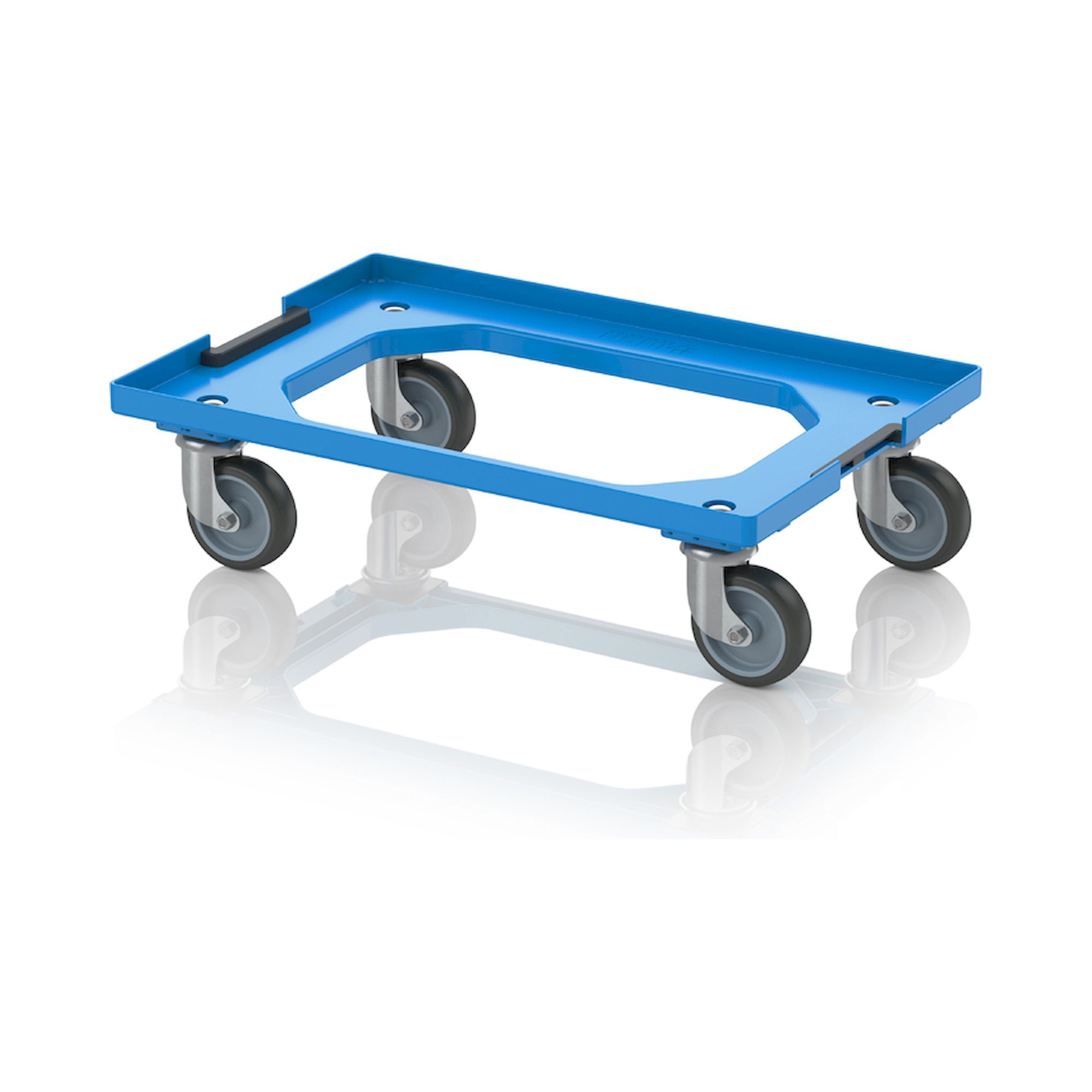 Auer RO V 64 GU-5015. Transportroller Kompakt mit Verknüpfungssystem und Gummirädern