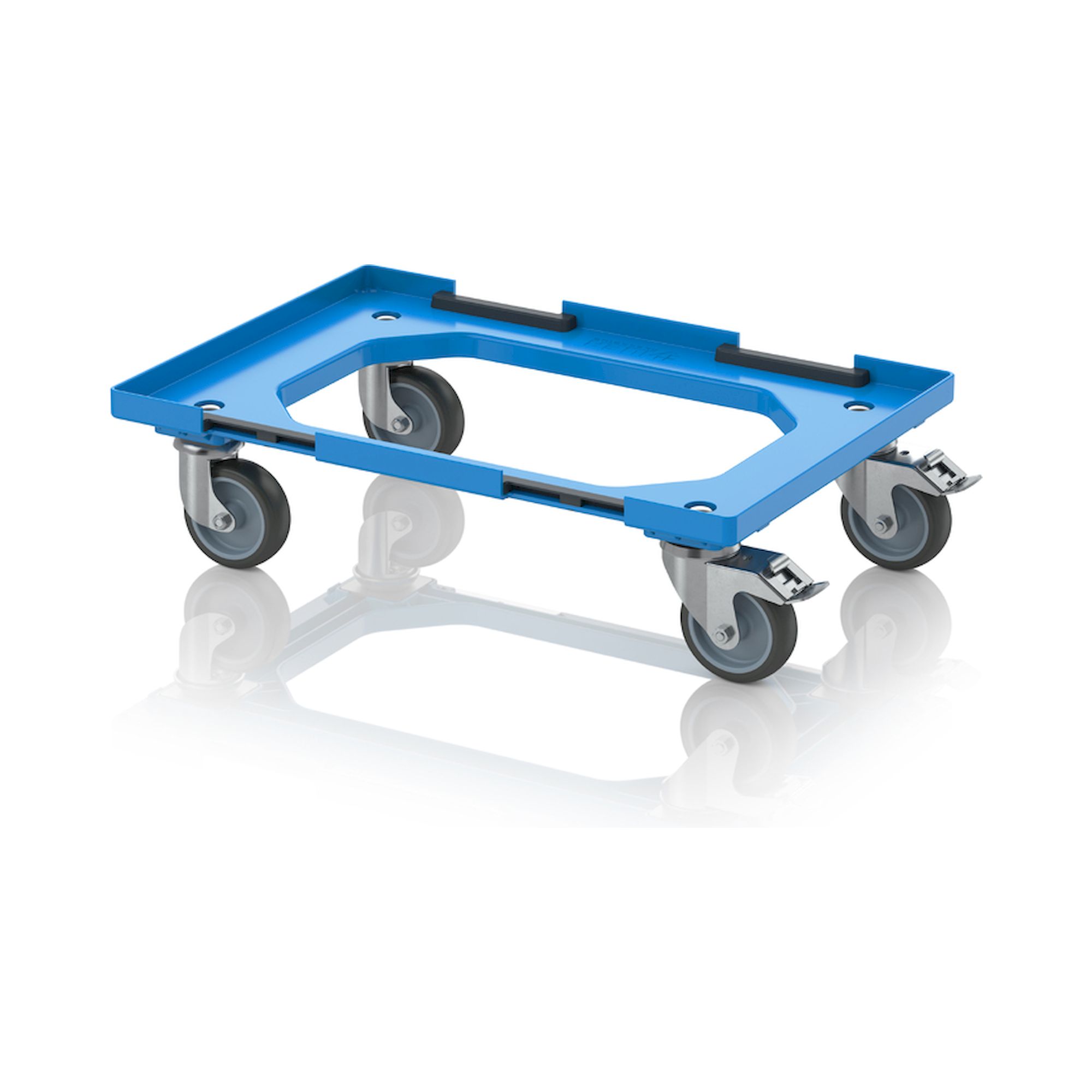 Maxi HD dolly with linking system and rubber wheels 82 x 62 cm - Auer RO V 86.6 HD GU FE.L-5015