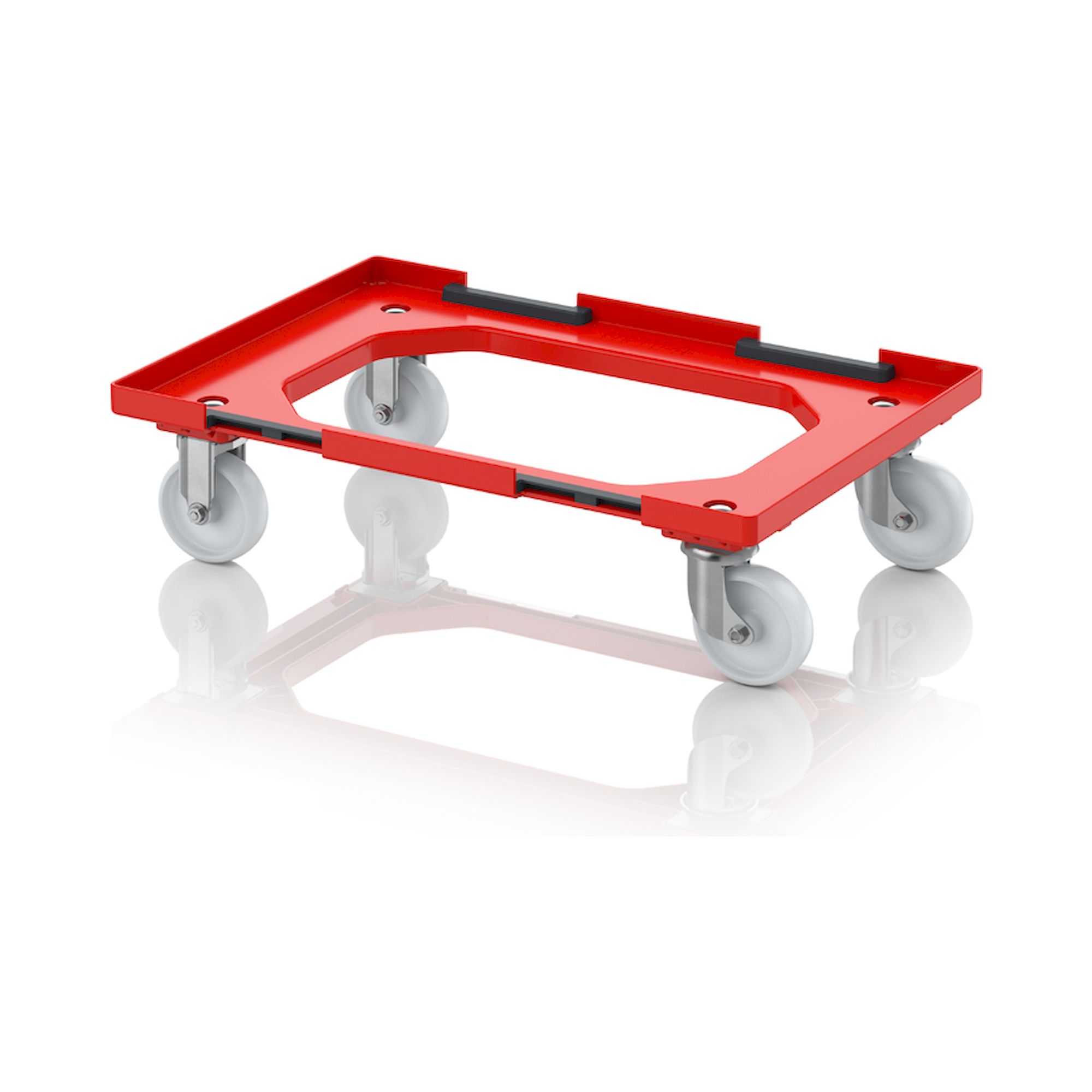 Roulette de transport Maxi HD avec système d'accouplement 82 x 62 cm, roues polyamide - Auer RO V 86.4 HD PA BO.L-3020