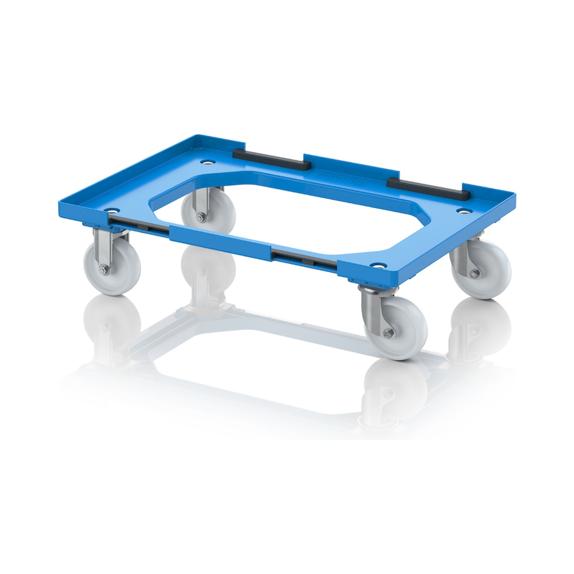 Chariot de transport Maxi HD avec système d'accouplement et roues polyamide 82 x 62 cm - Auer RO V 86.6 HD PA BO.L-5015