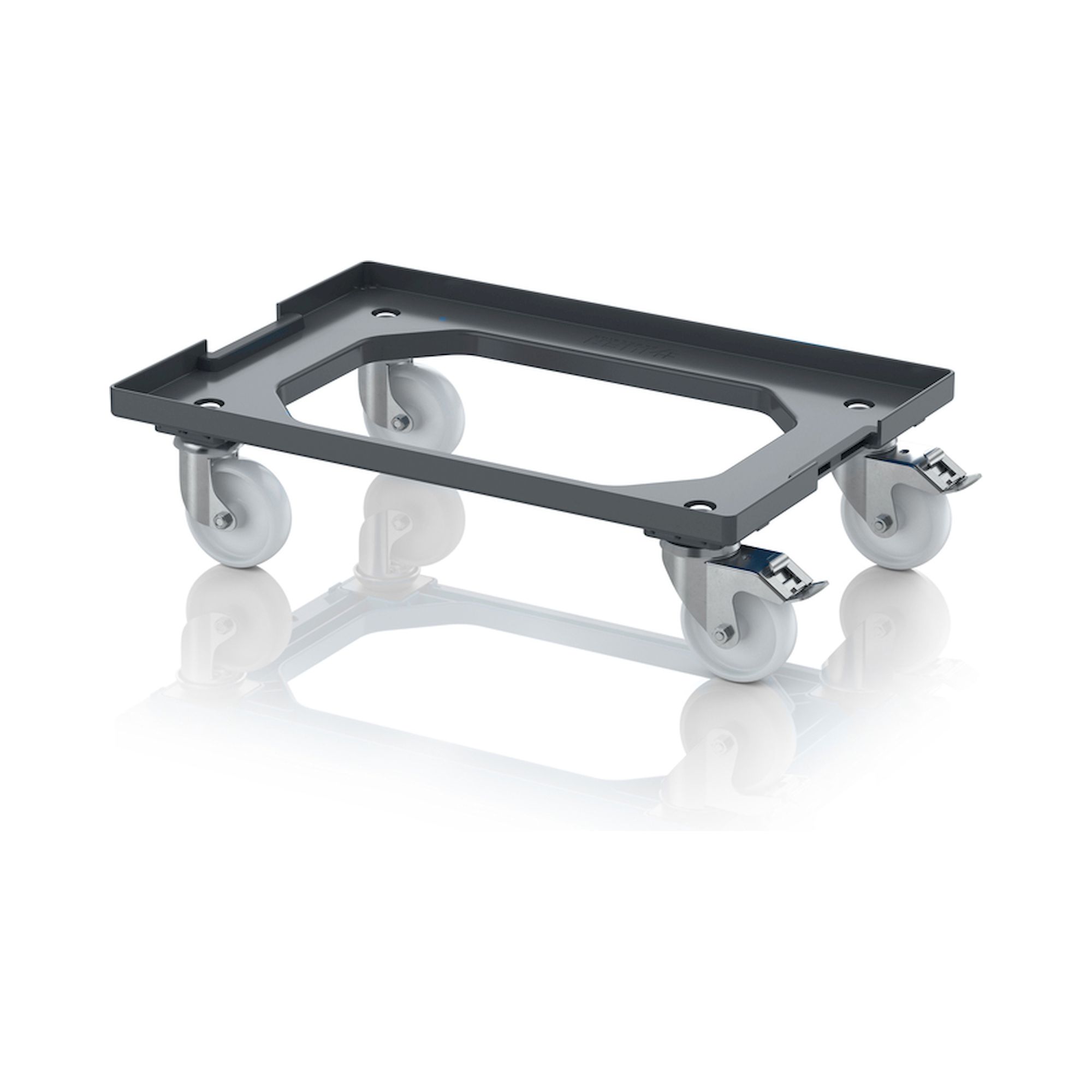 Auer RO V 64 PA FE-7016. Transportroller Kompakt mit Verknüpfungssystem und Polyamid-Rädern