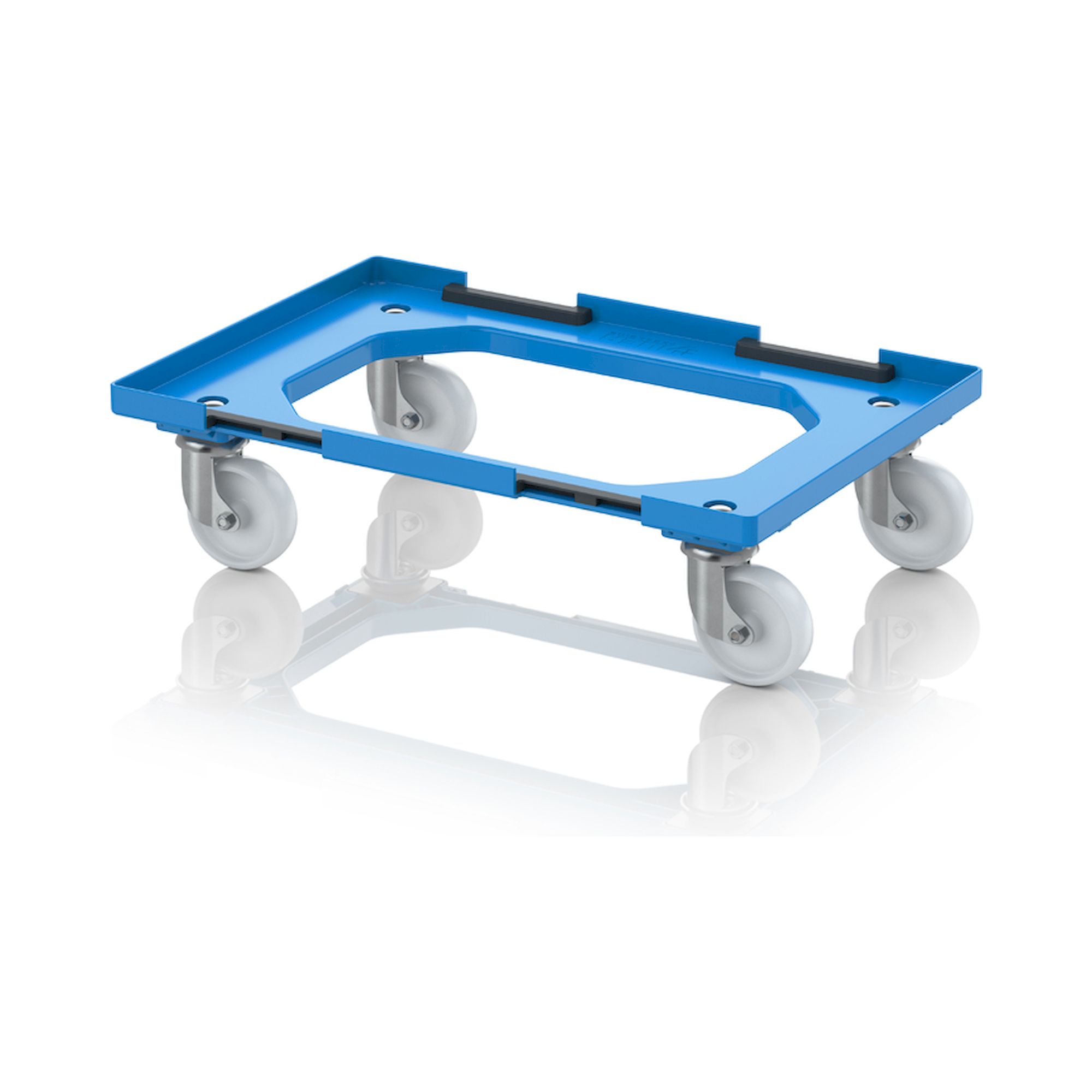 Chariot roulant Maxi HD avec système d'accouplement 82 x 62 cm, bleu - Auer RO V 86.6 HD PA.L-5015