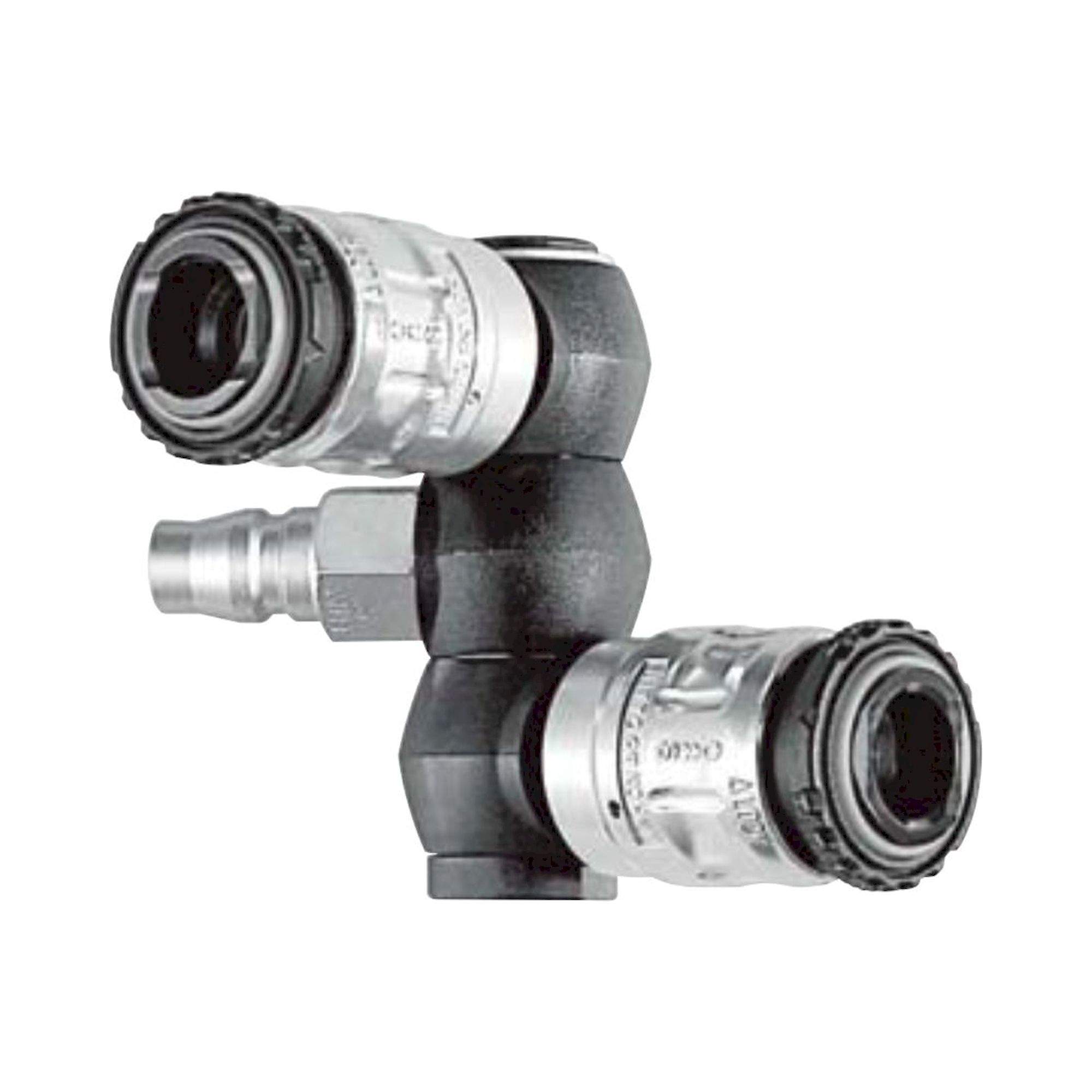 Nitto Kohki Rotary Full Blow Line Cupla. Schnellkupplung FBH-RE, Zn Alloy, NBR