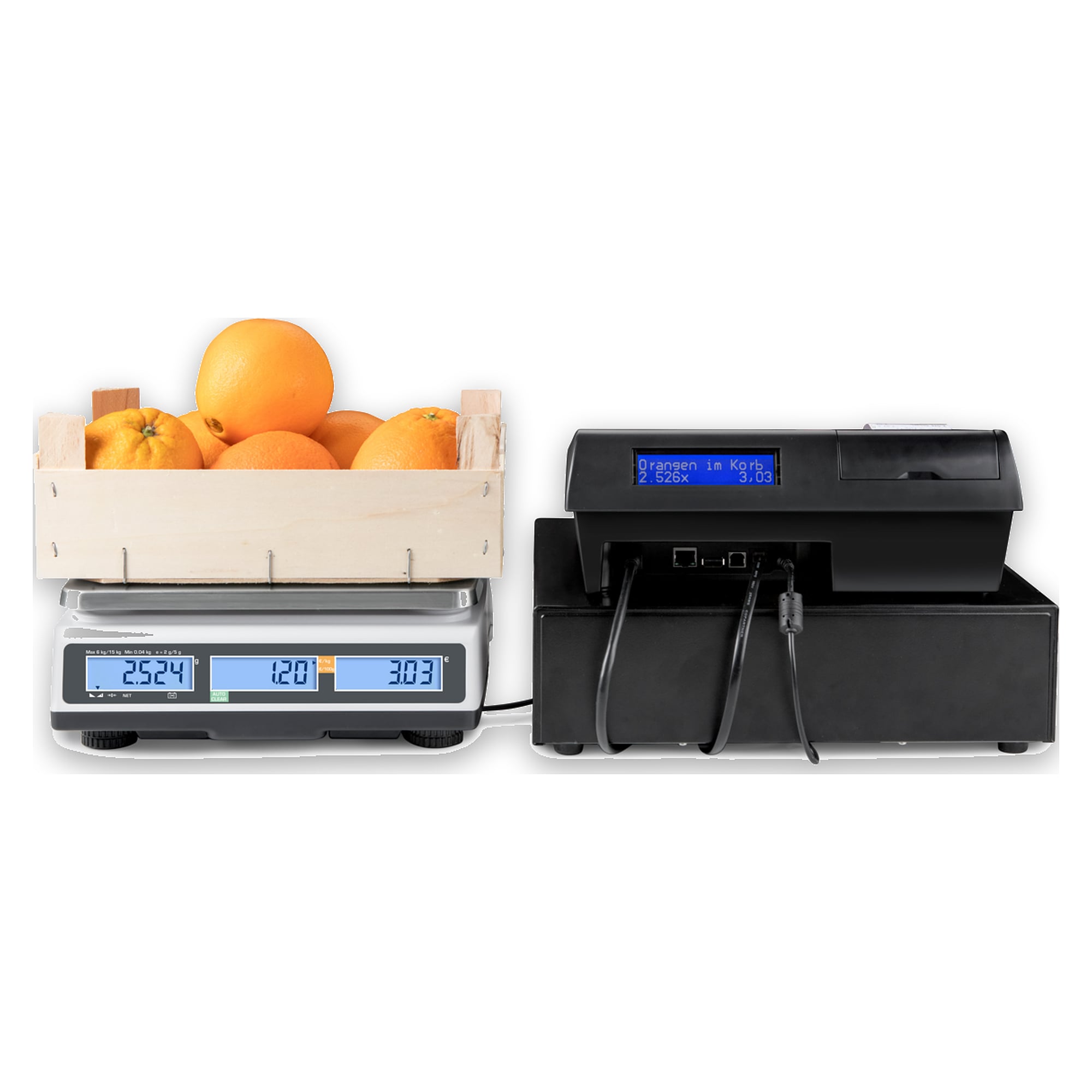 Preisrechnende Waage 1500 g / 3000 g Ablesbarkeit 0