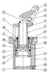 SMC RS2H63A-30BL-P. RS2H, Heavy Duty Stopper Cylinder