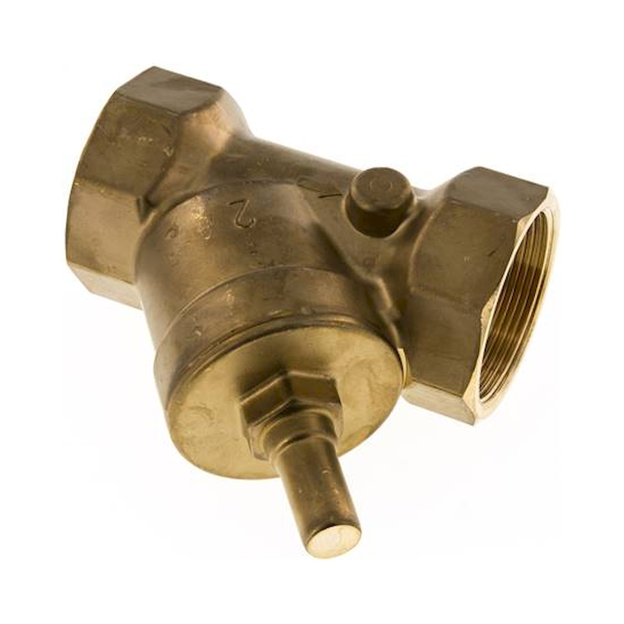 RUCK 112 SS-V. Schrägsitz-Rückschlagventil, Rp 1-1/2", FKM-Dichtung, Messing