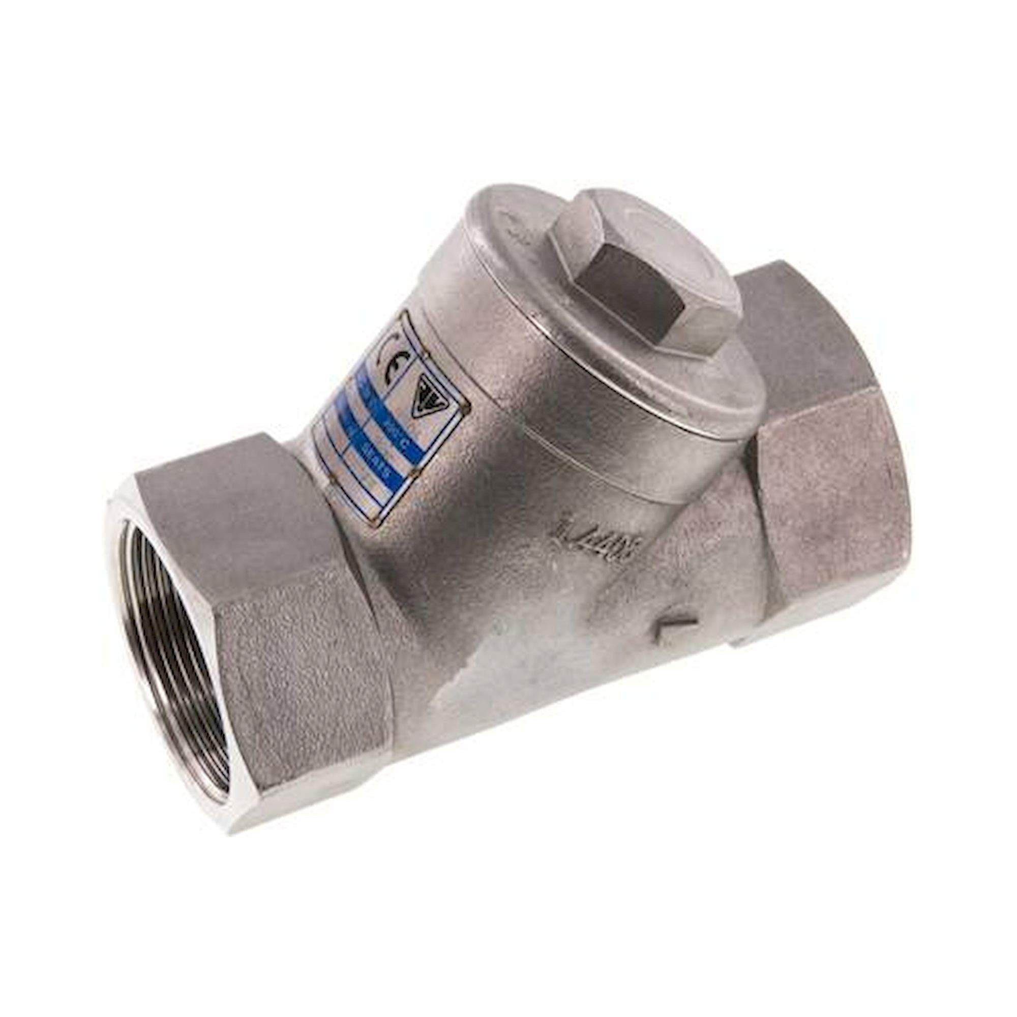 RUCK 112 SS ES. Schrägsitz-Rückschlagventil, G 1-1/2", PN 40, Edelstahl