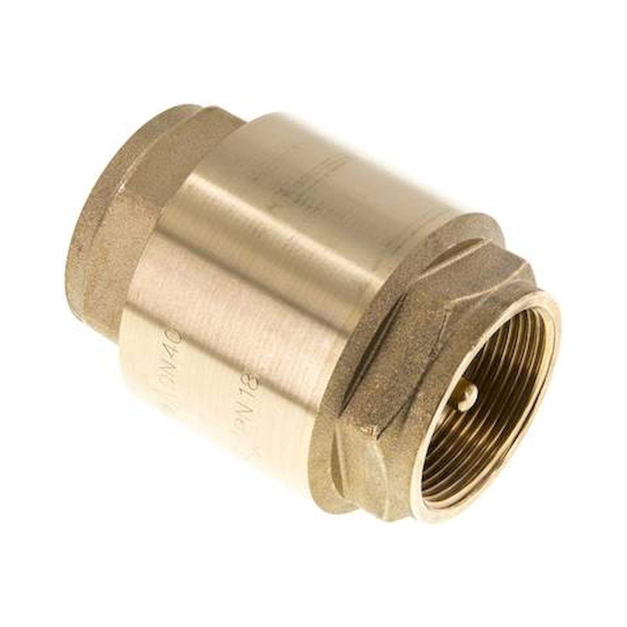 RUCK 112 VU. Rückschlagventil (Vakuum), G 1-1/2", -0,95 bis 18 bar, Messing