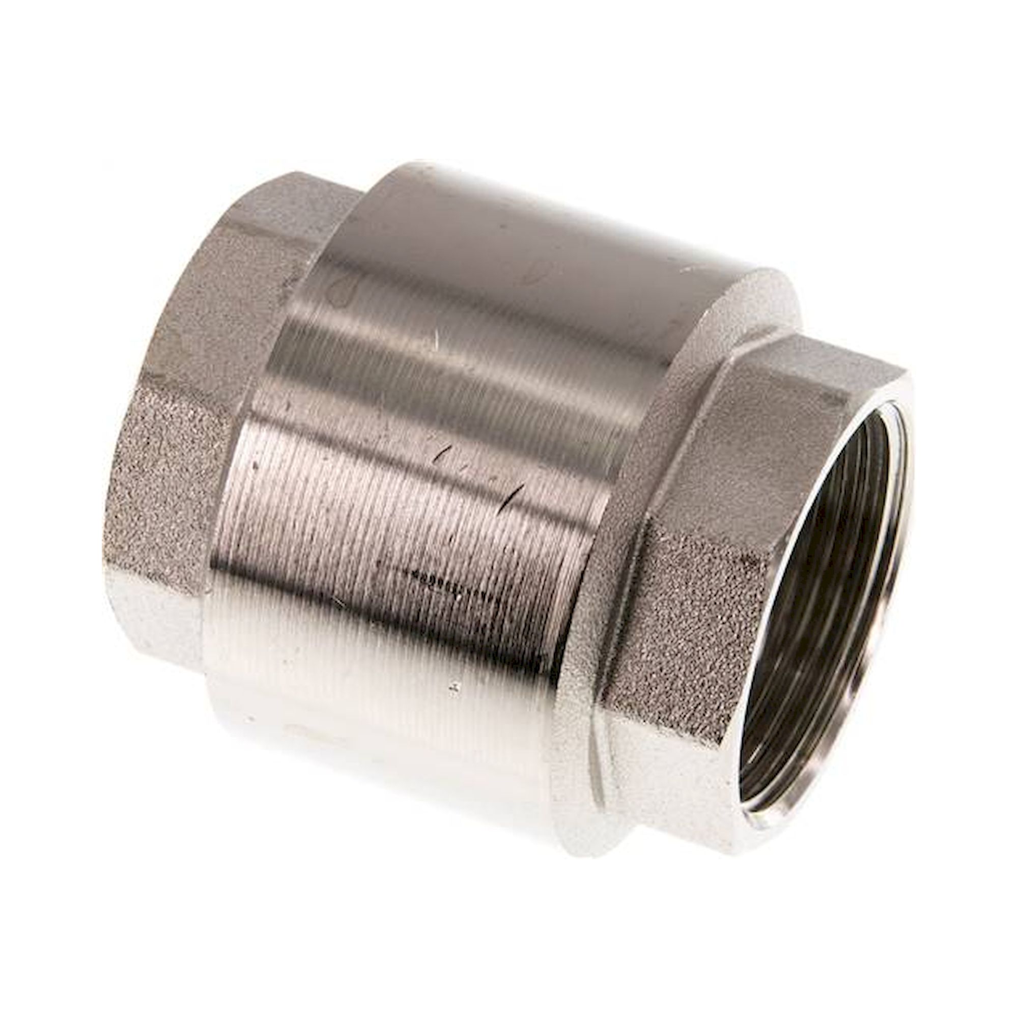 RUCK 114 MSV E. Rückschlagventil (leicht), G 1-1/4", PN 10, Messing vernickelt