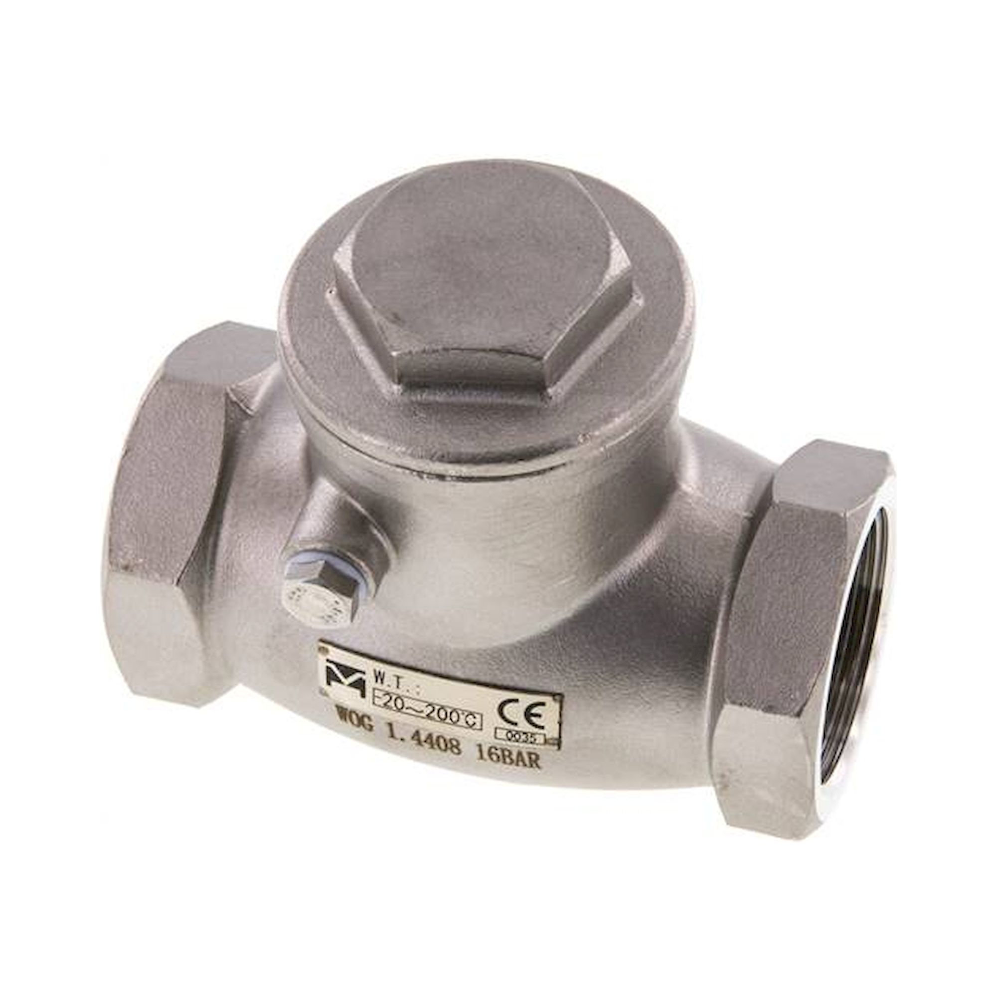 RUCK 114 S ES E. Edelstahl-Rückschlagklappe G 1-1/4", PN 16