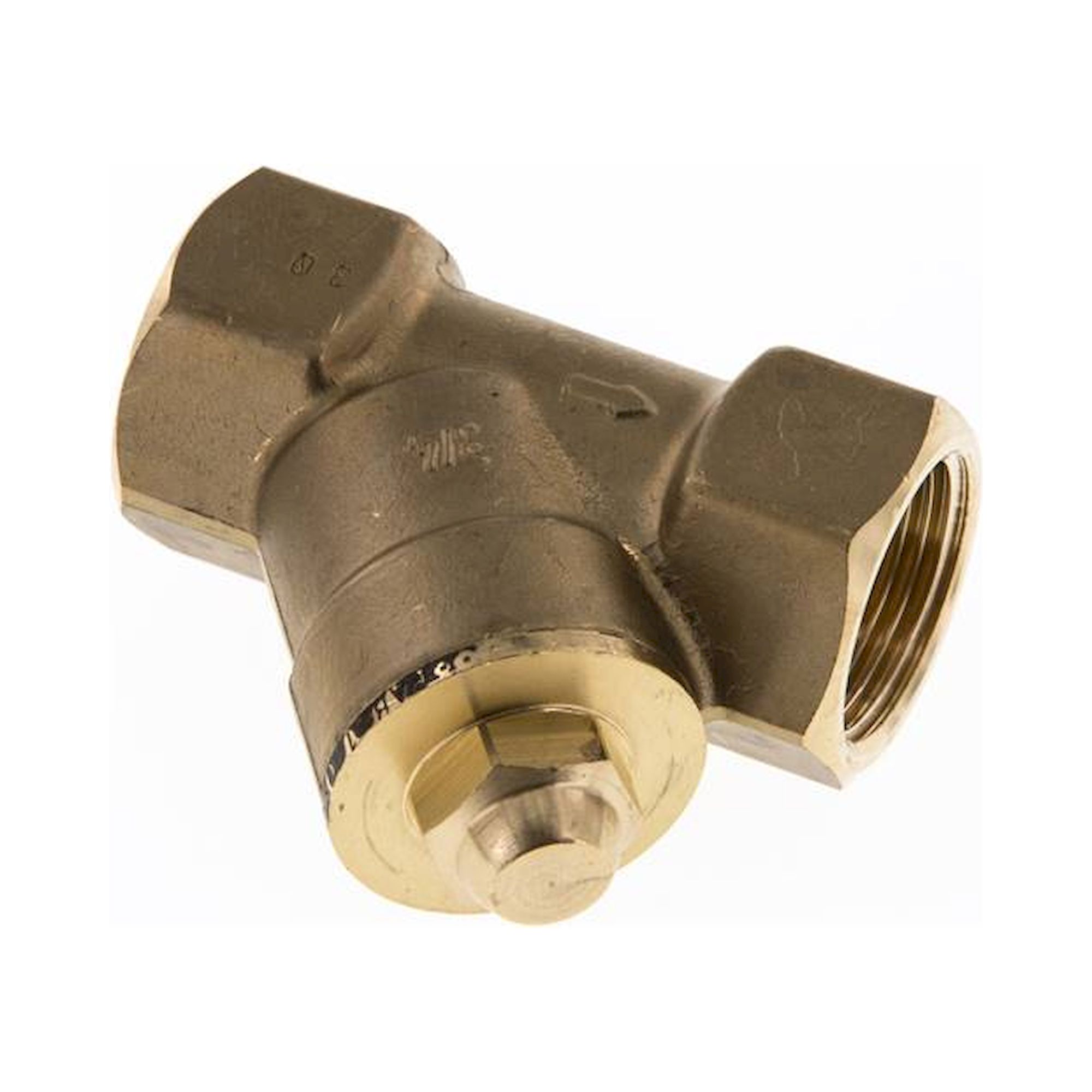 RUCK 114 SS-V. Schrägsitz-Rückschlagventil, Rp 1-1/4", FKM-Dichtung, Messing