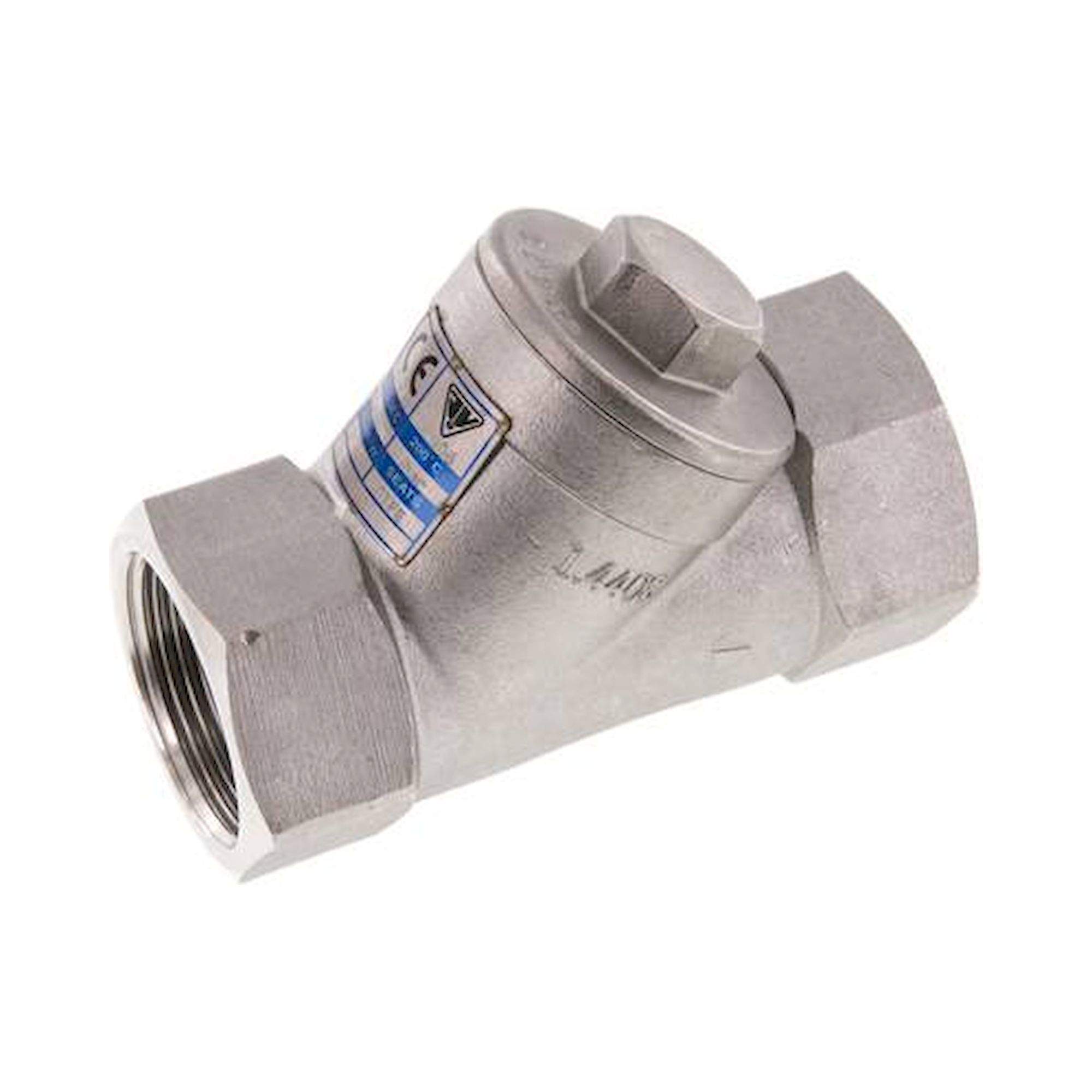 RUCK 114 SS ES. Schrägsitz-Rückschlagventil, G 1-1/4", PN 40, Edelstahl