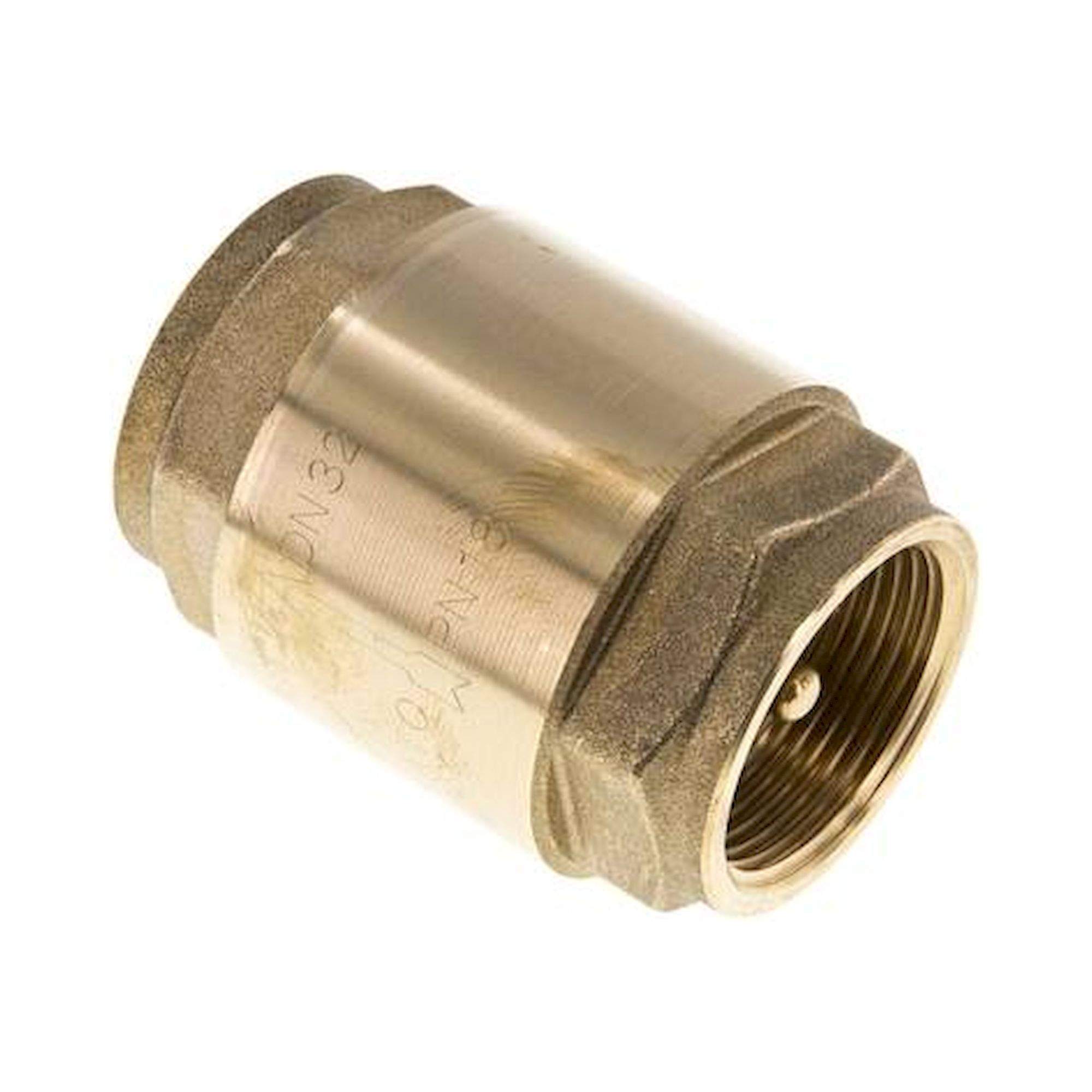 RUCK 114 VU. Rückschlagventil (Vakuum), G 1-1/4", -0,95 bis 18 bar, Messing