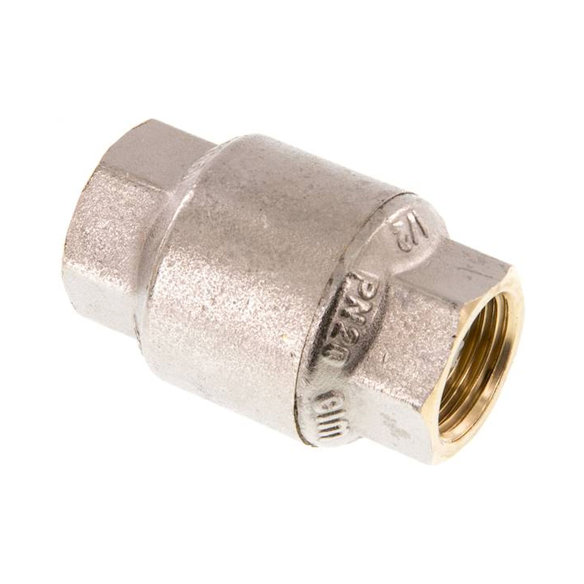 RUCK 12 MSV. Rückschlagventil, G 1/2", PN 20, Messing vernickelt