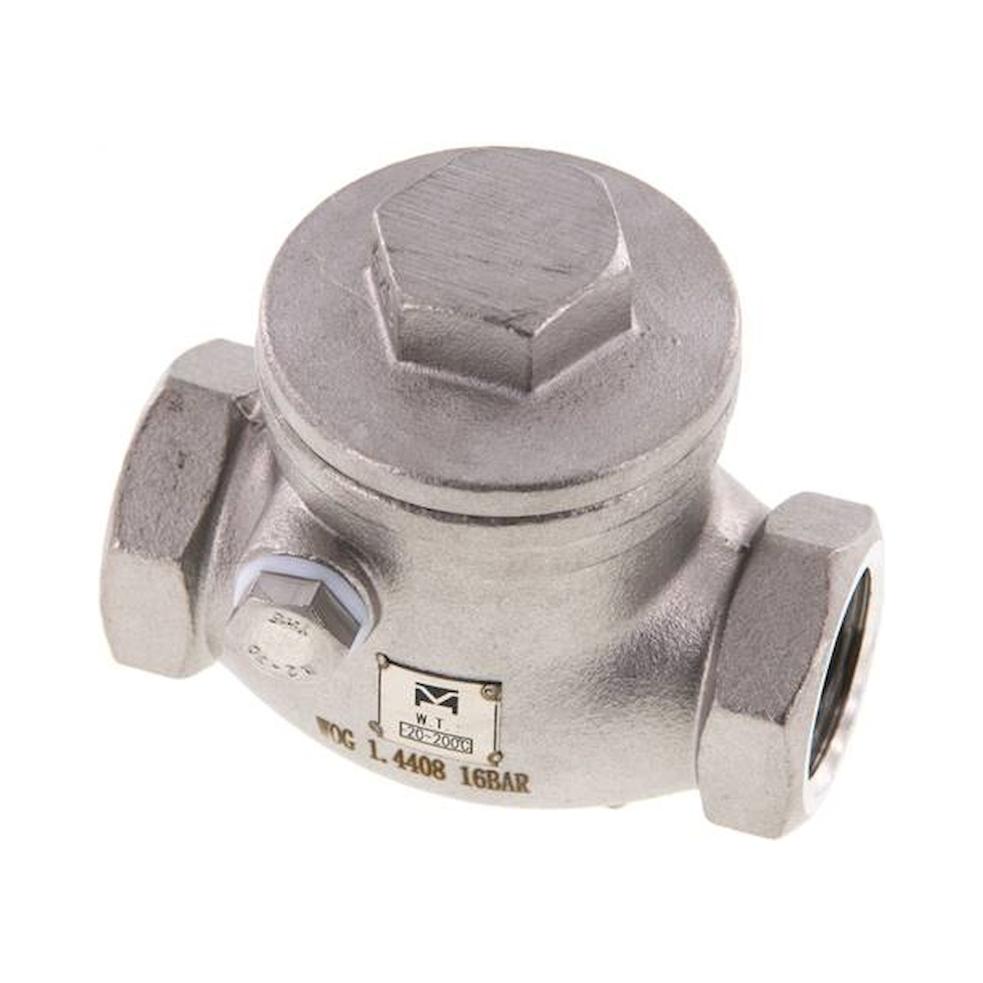 RUCK 12 S ES E. Edelstahl-Rückschlagklappe G 1/2", PN 16
