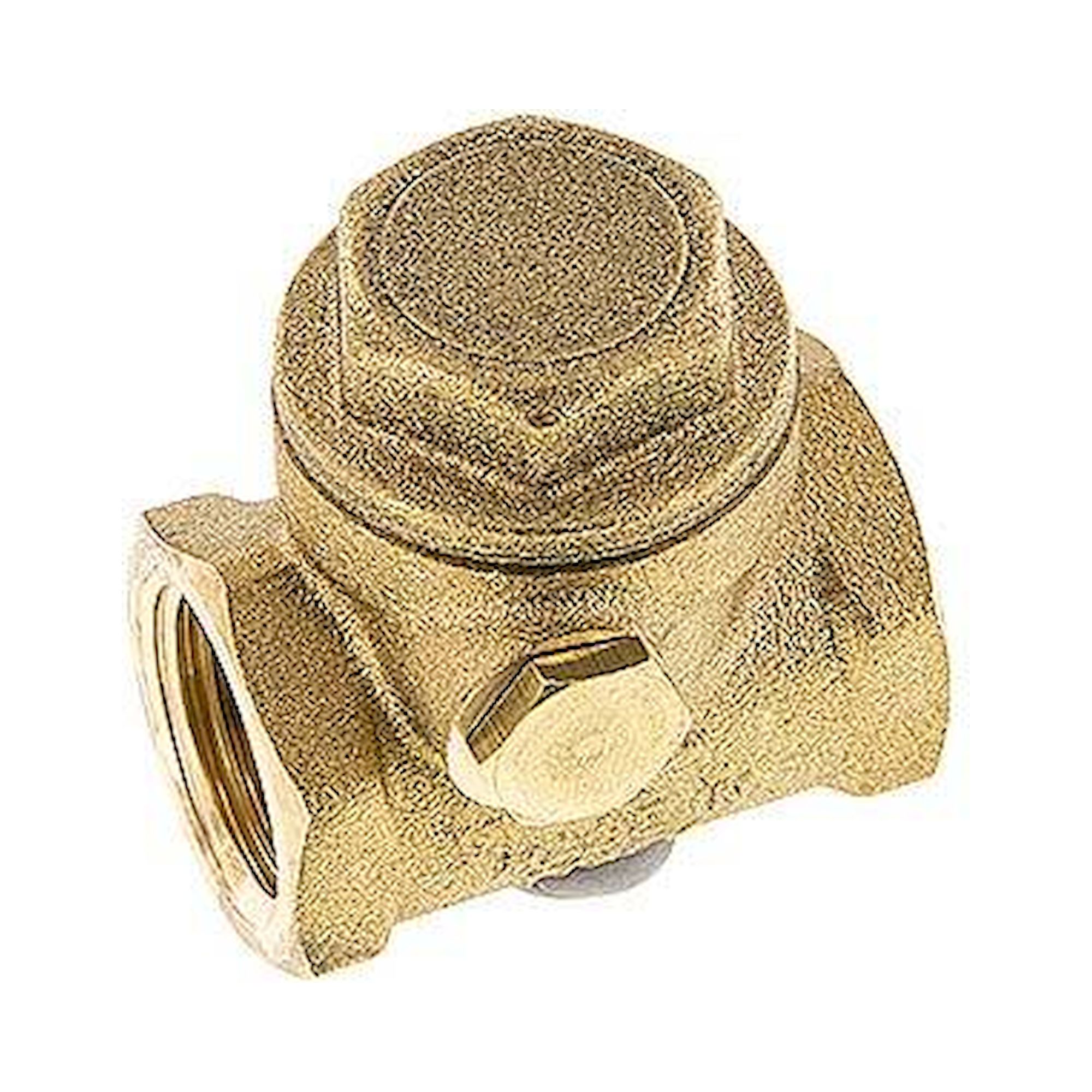 RUCK 12 SK. Rückschlagklappe G 1/2", PN 12, Messing, metallisch dichtend