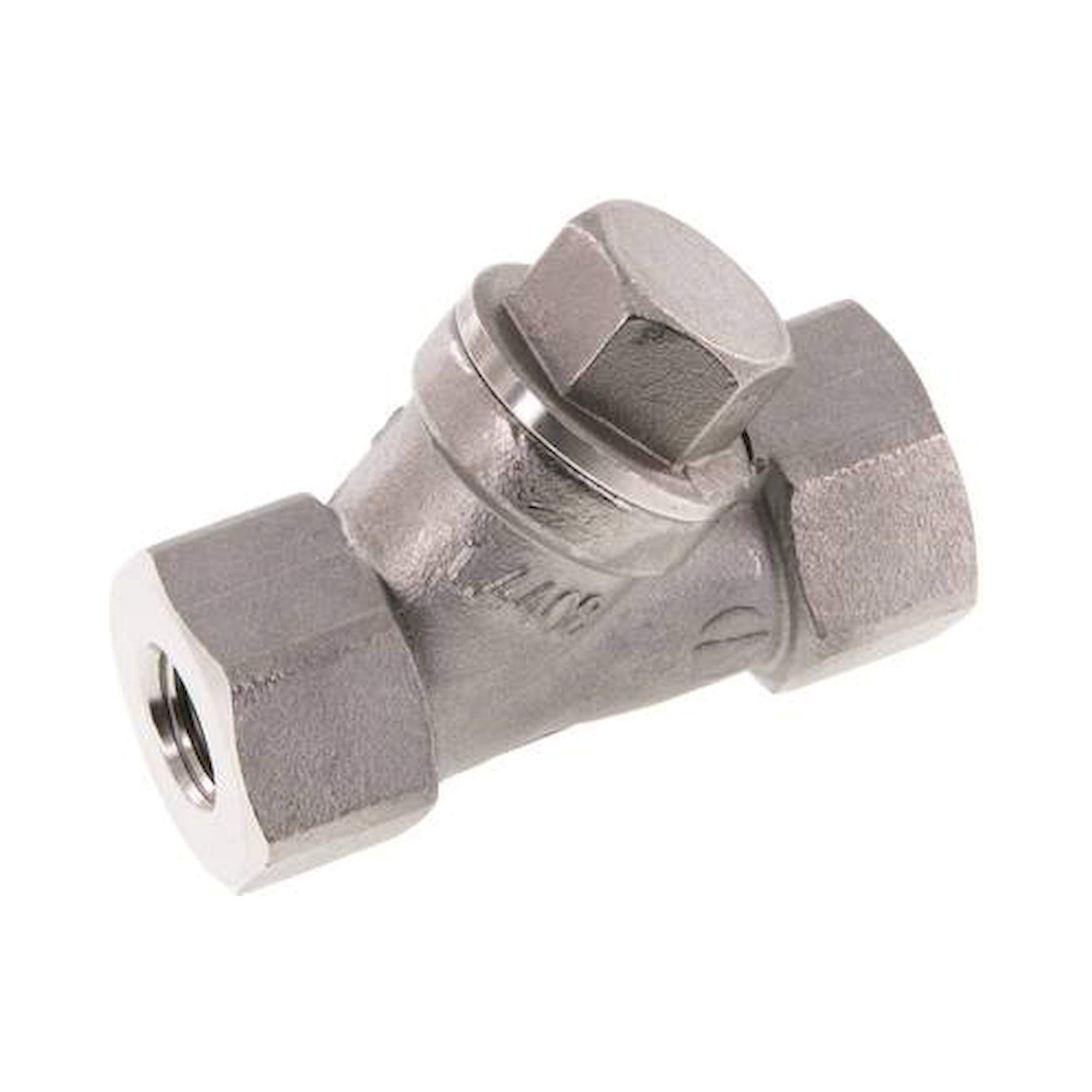 RUCK 14 SS ES. Schrägsitz-Rückschlagventil, G 1/4", PN 40, Edelstahl