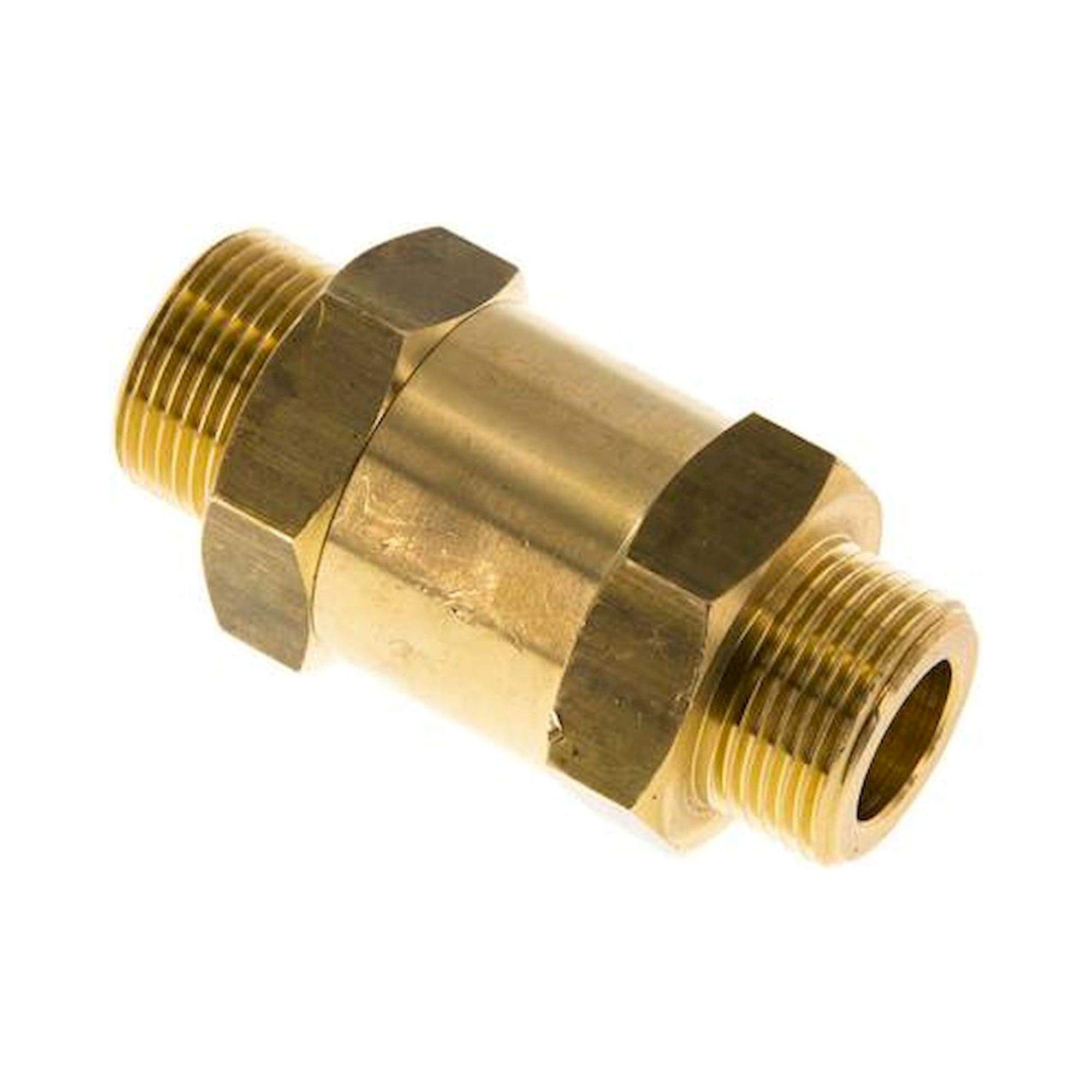RUCK 34 A. Rückschlagventil (Messing) G 3/4" (AG), PN 40
