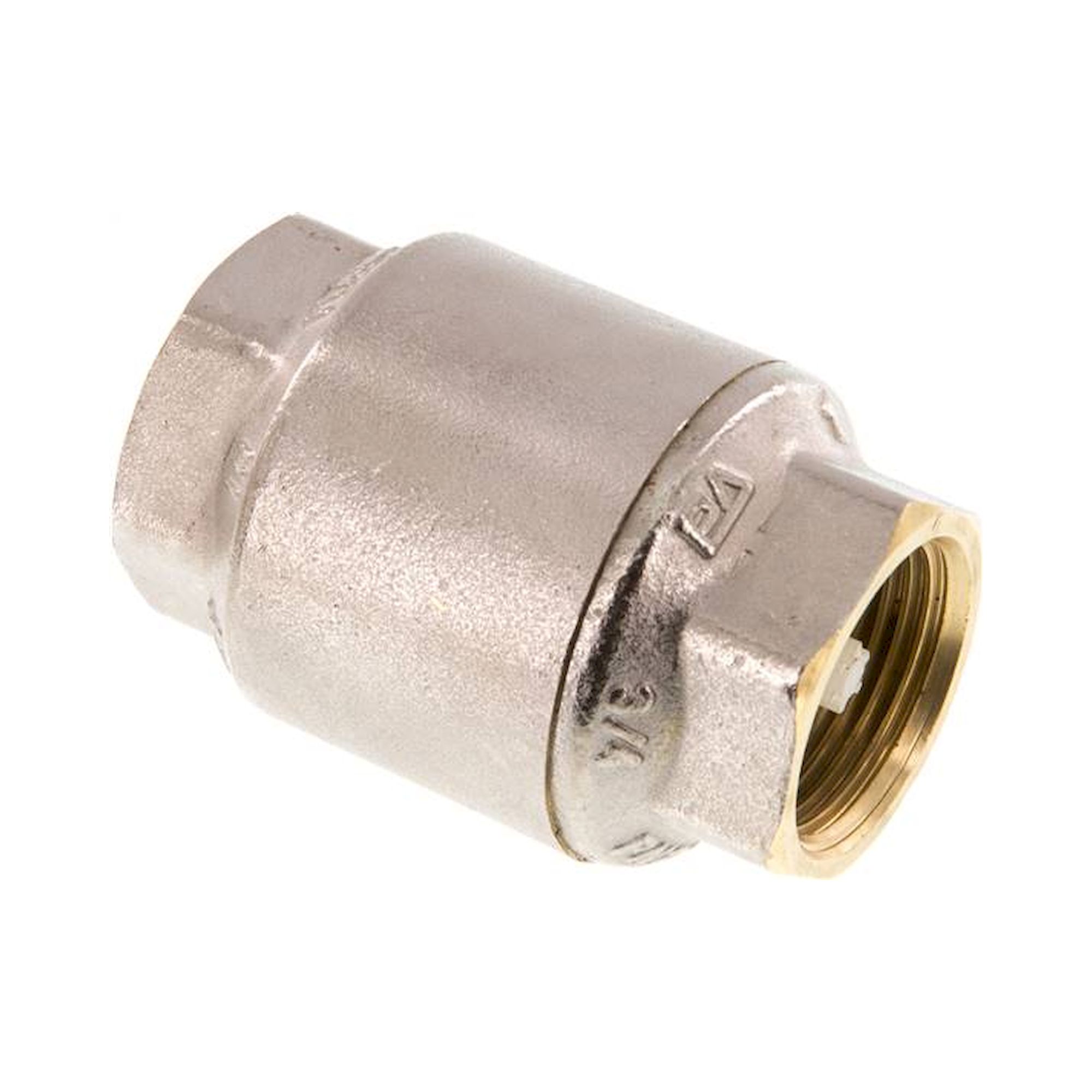 RUCK 34 MSV. Rückschlagventil, G 3/4", PN 20, Messing vernickelt