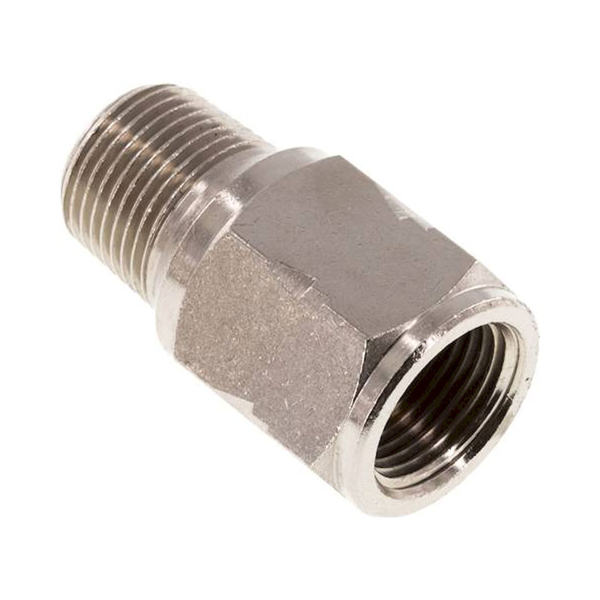 RUCK 38 IA OF MSV-V. Mini-Rückschlagventil R/Rp 3/8" (AG/IG), Messing vernickelt