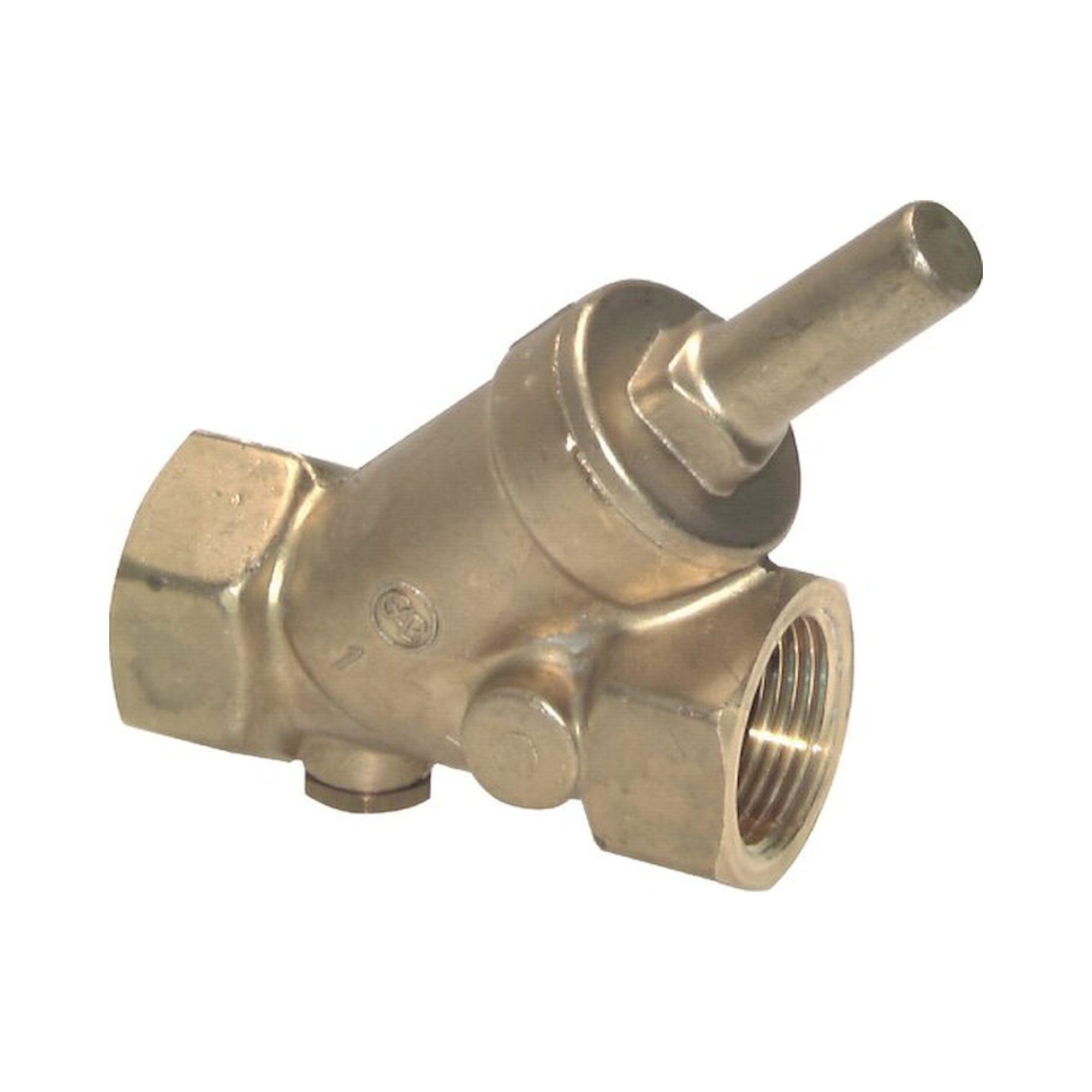 RUCK 20 SS-V. Schrägsitz-Rückschlagventil, Rp 2", FKM-Dichtung, Messing