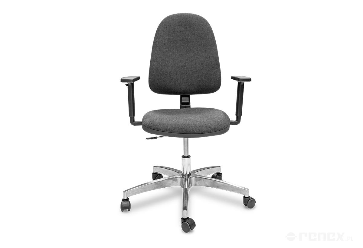 ESD-Arbeitsstuhl SOLO 10A mit Armlehnen, Sitzhöhe 465 bis 550 mm - Reeco RE-SOLO10A-NEXT